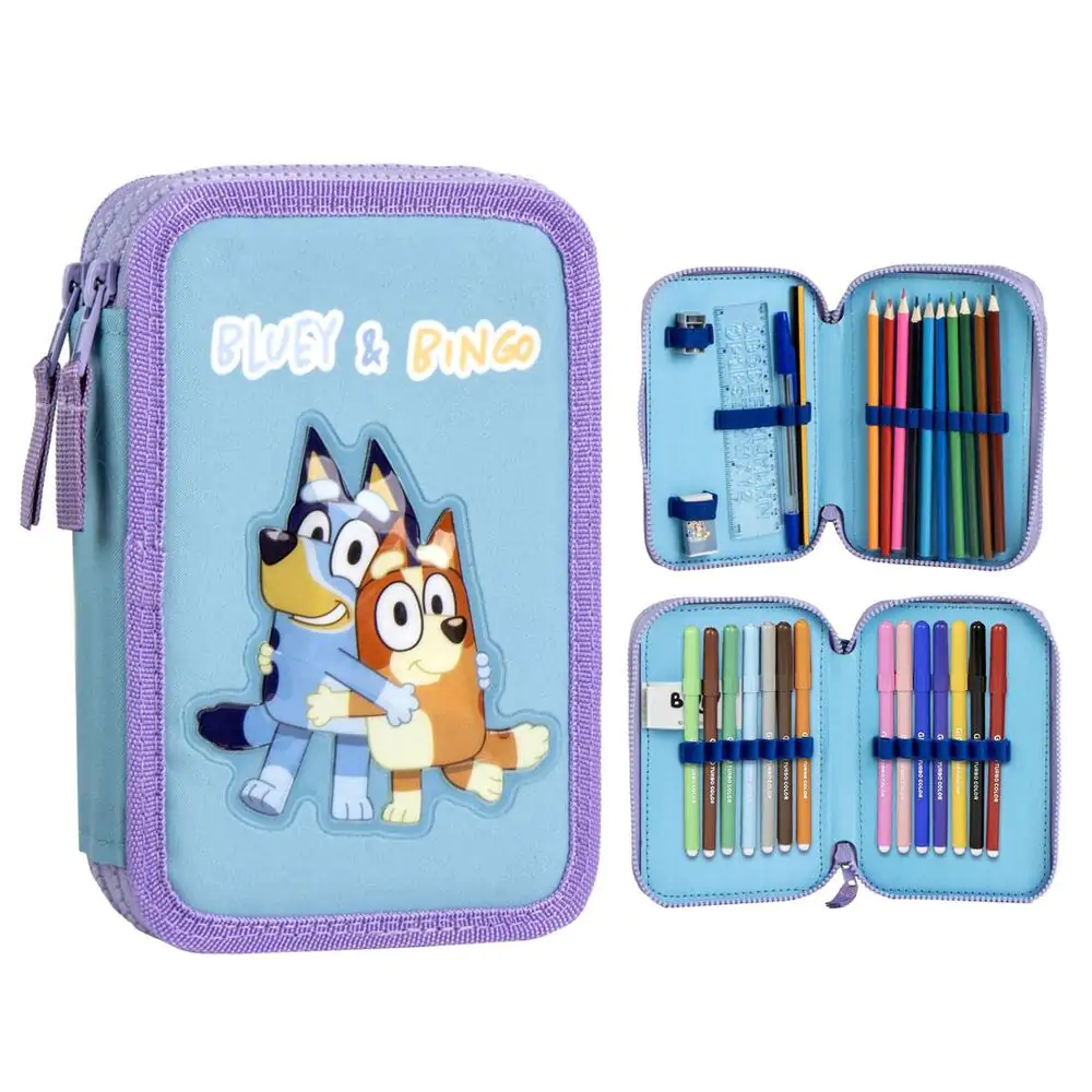 Dvojité puzdro na ceruzky Bluey produktová fotografia