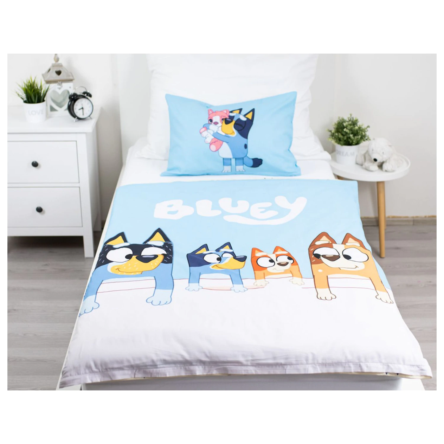 Bluey Family batoľa, predškolský poťah na perinu produktová fotografia