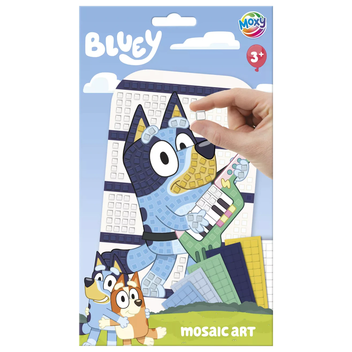 Bluey Guitar Penová mozaika kreatívna súprava produktová fotografia