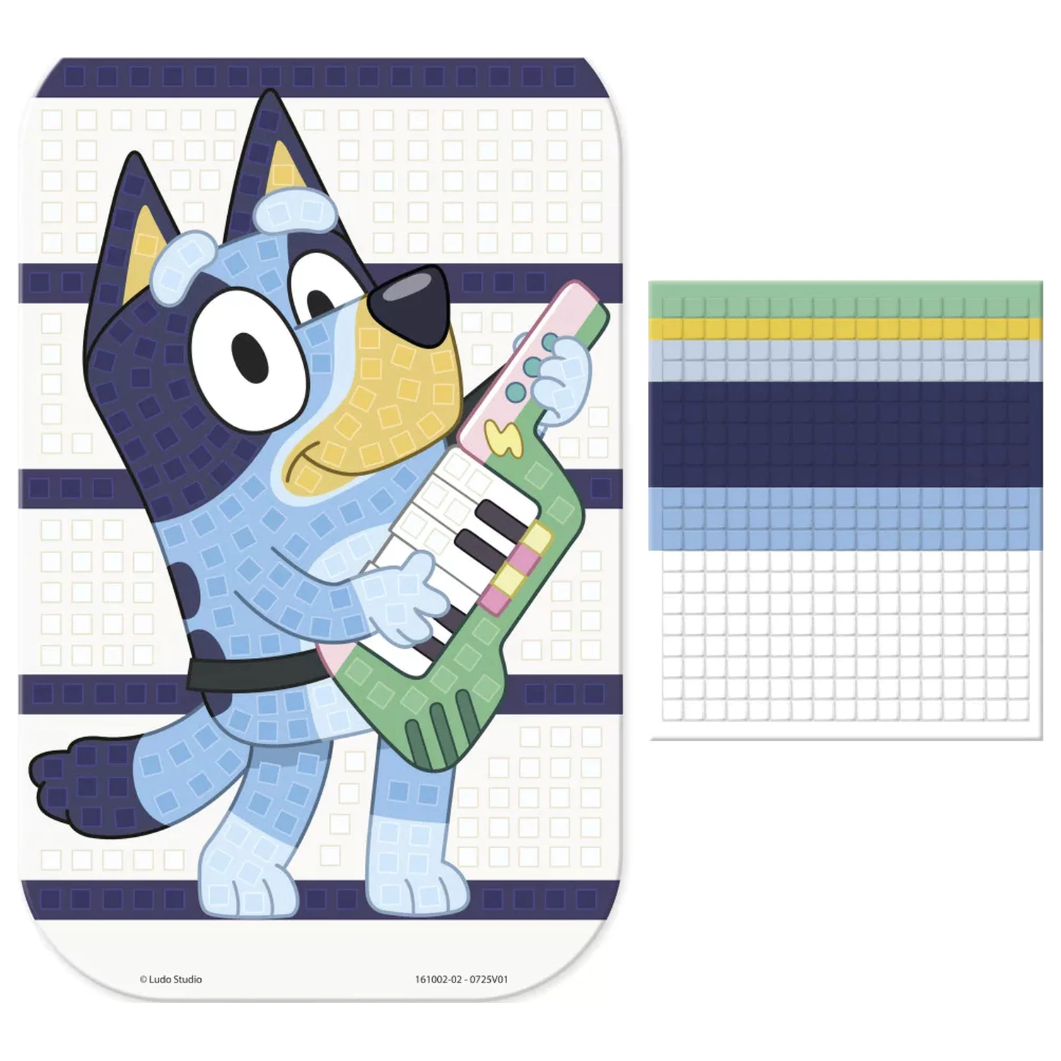 Bluey Guitar Penová mozaika kreatívna súprava produktová fotografia