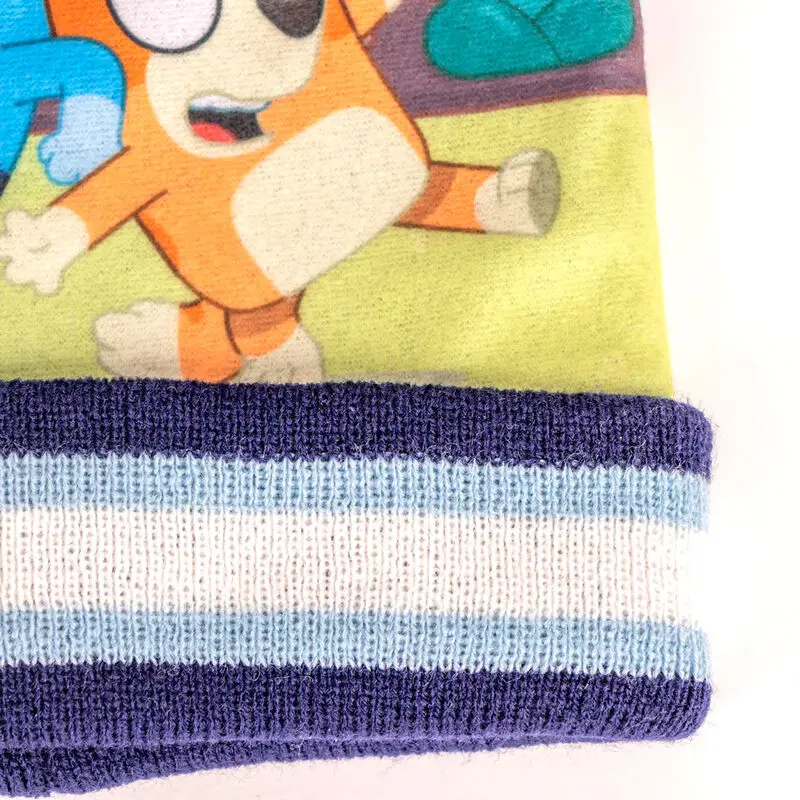 Bluey detská súprava klobúk rukavice produktová fotografia