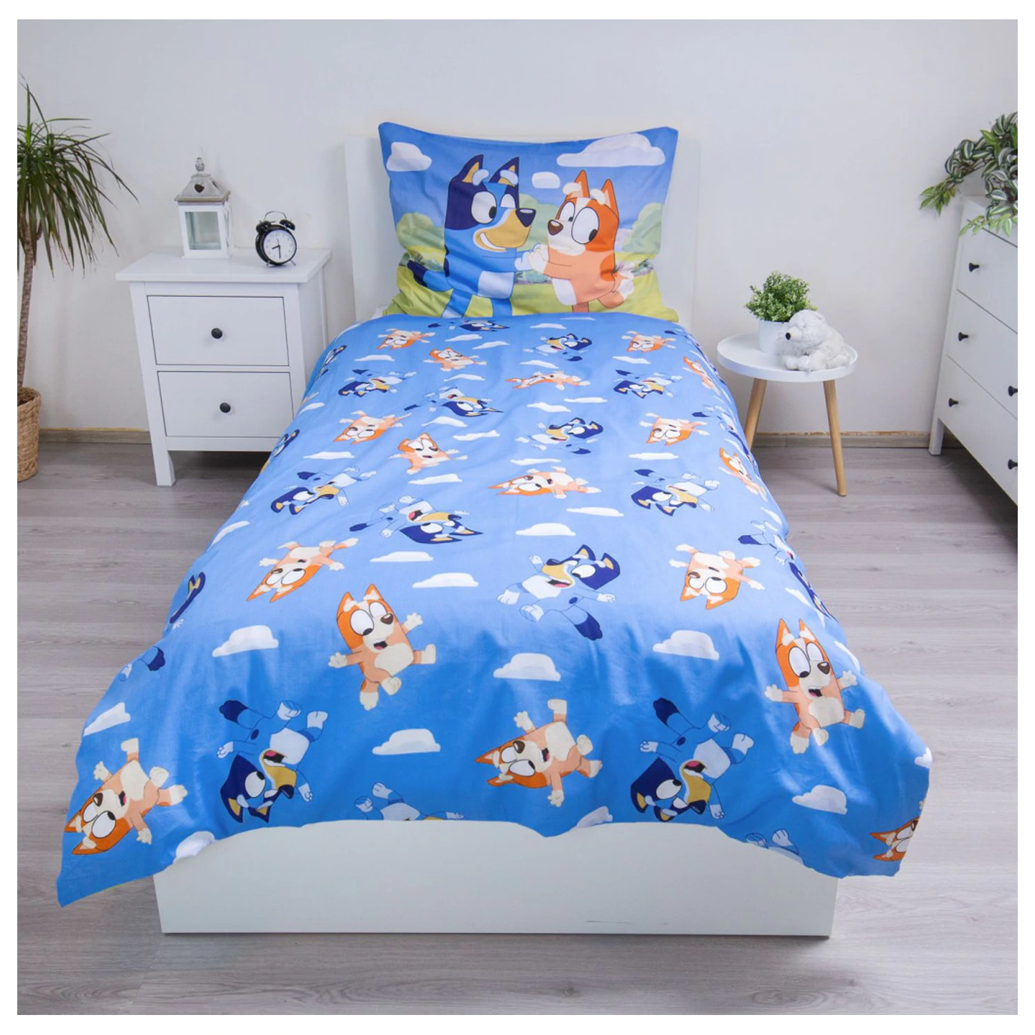 Bluey Šťastná rodina Obliečka na perinu produktová fotografia