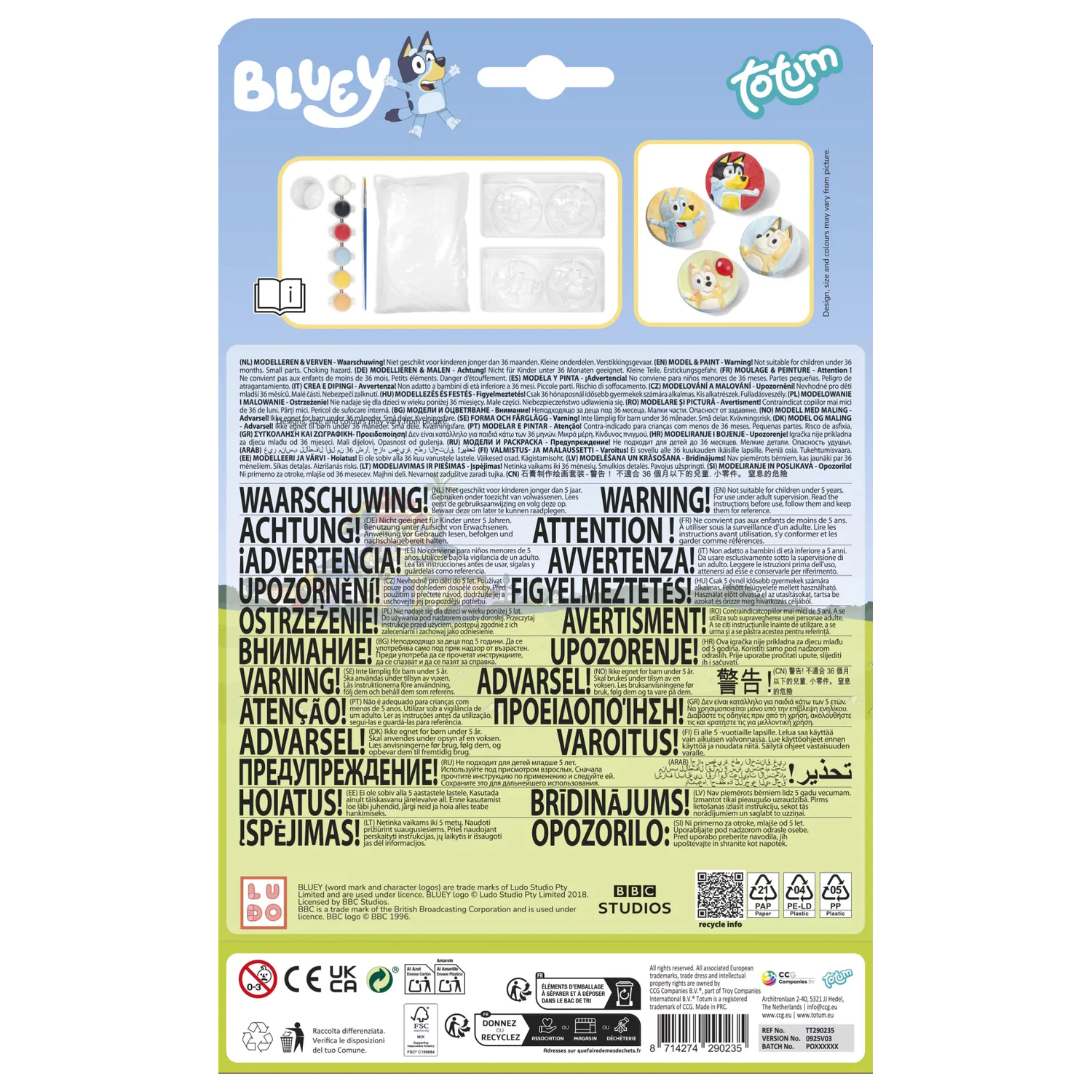 Bluey Sada na odlievanie Happy Plaster produktová fotografia