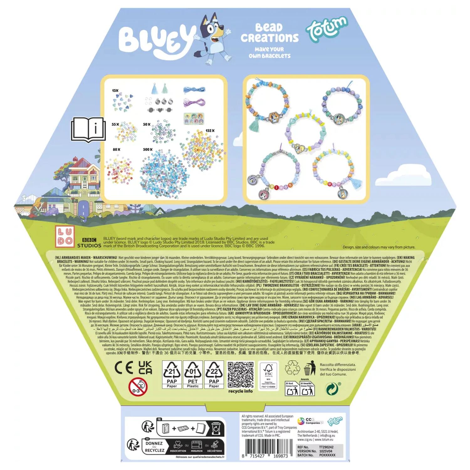 Bluey Happy Súprava na navliekanie korálok produktová fotografia