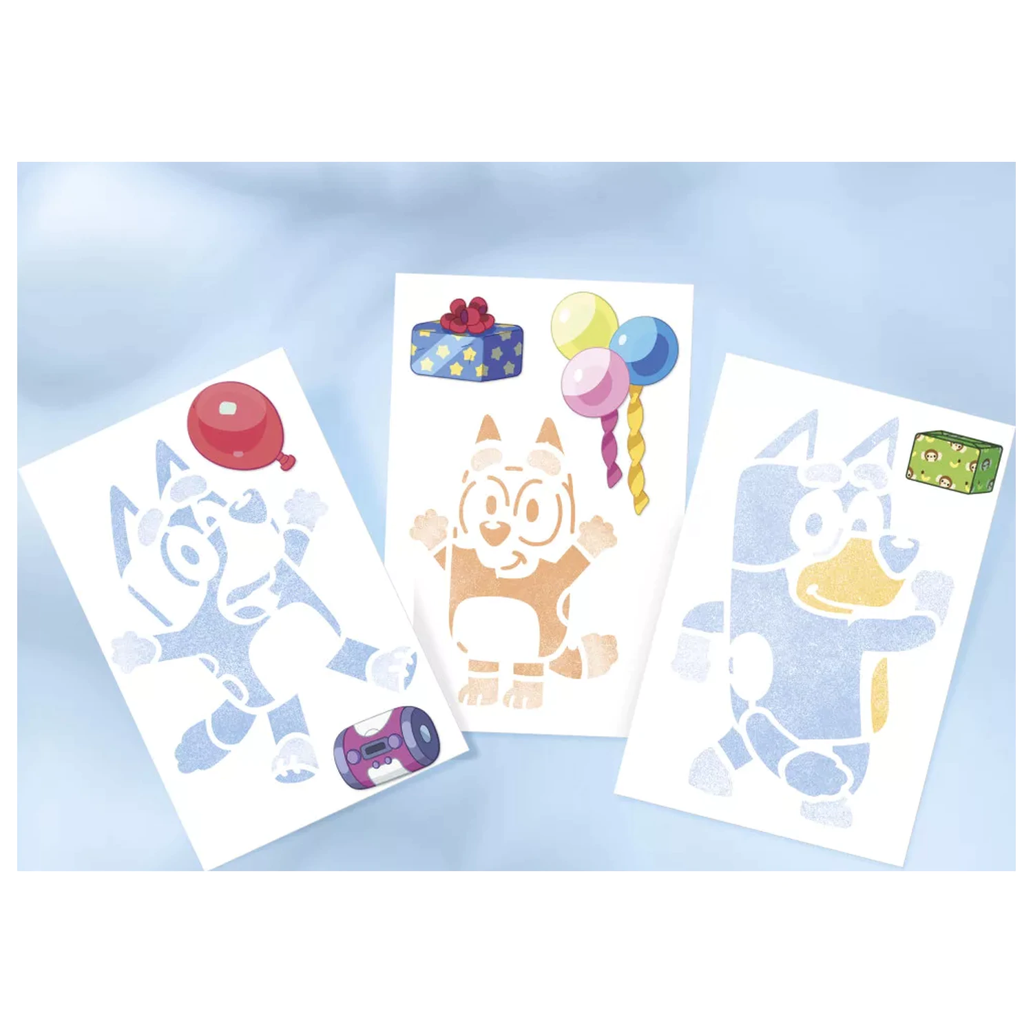 Bluey Happy kreatívny set so sprejovým perom produktová fotografia
