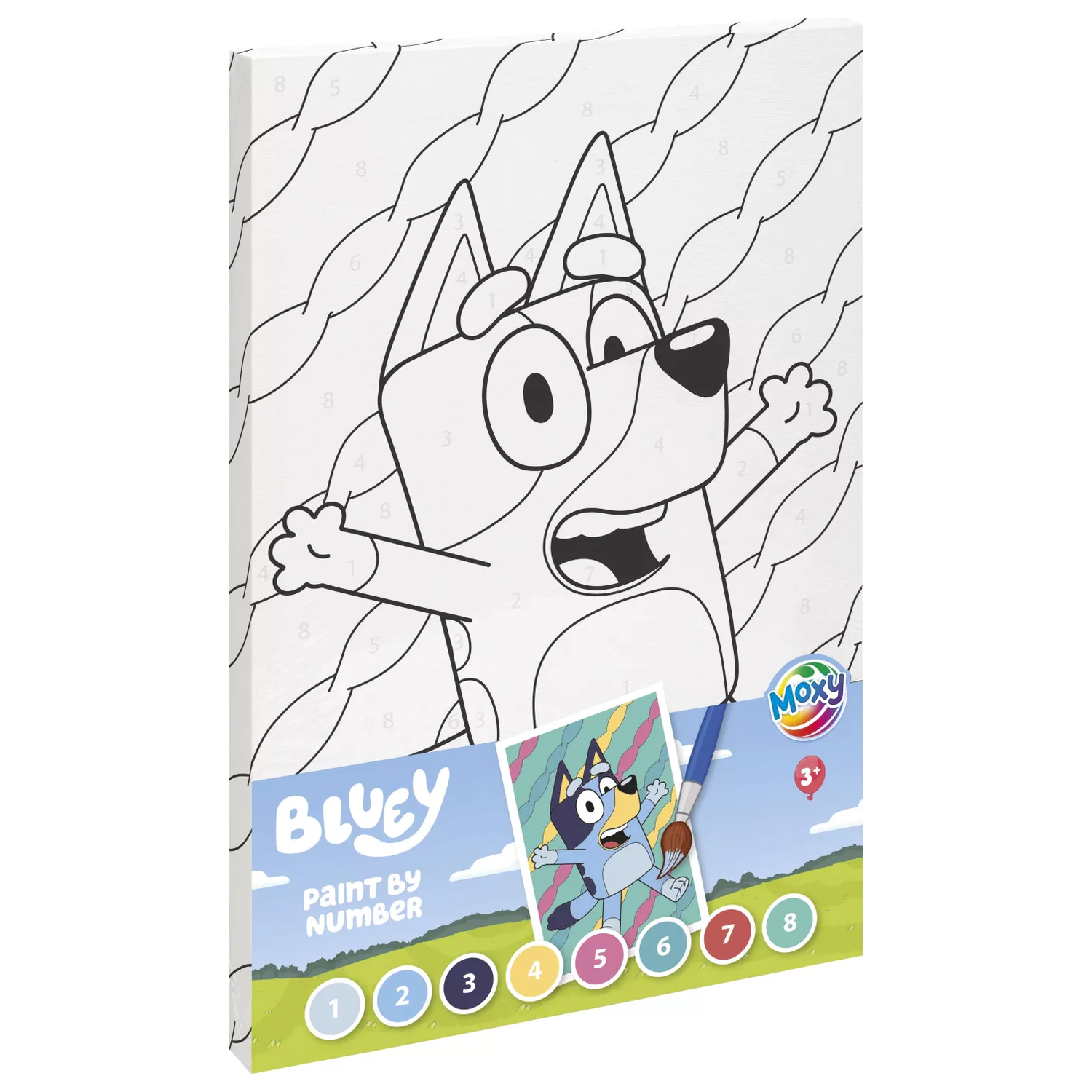Bluey Šťastná súprava na vyfarbovanie čísiel produktová fotografia