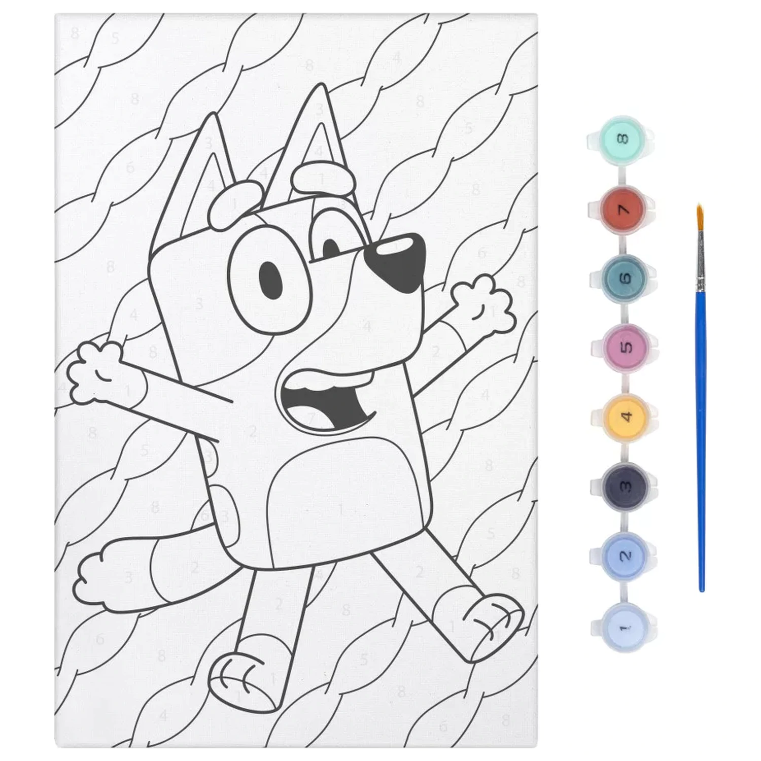 Bluey Šťastná súprava na vyfarbovanie čísiel produktová fotografia