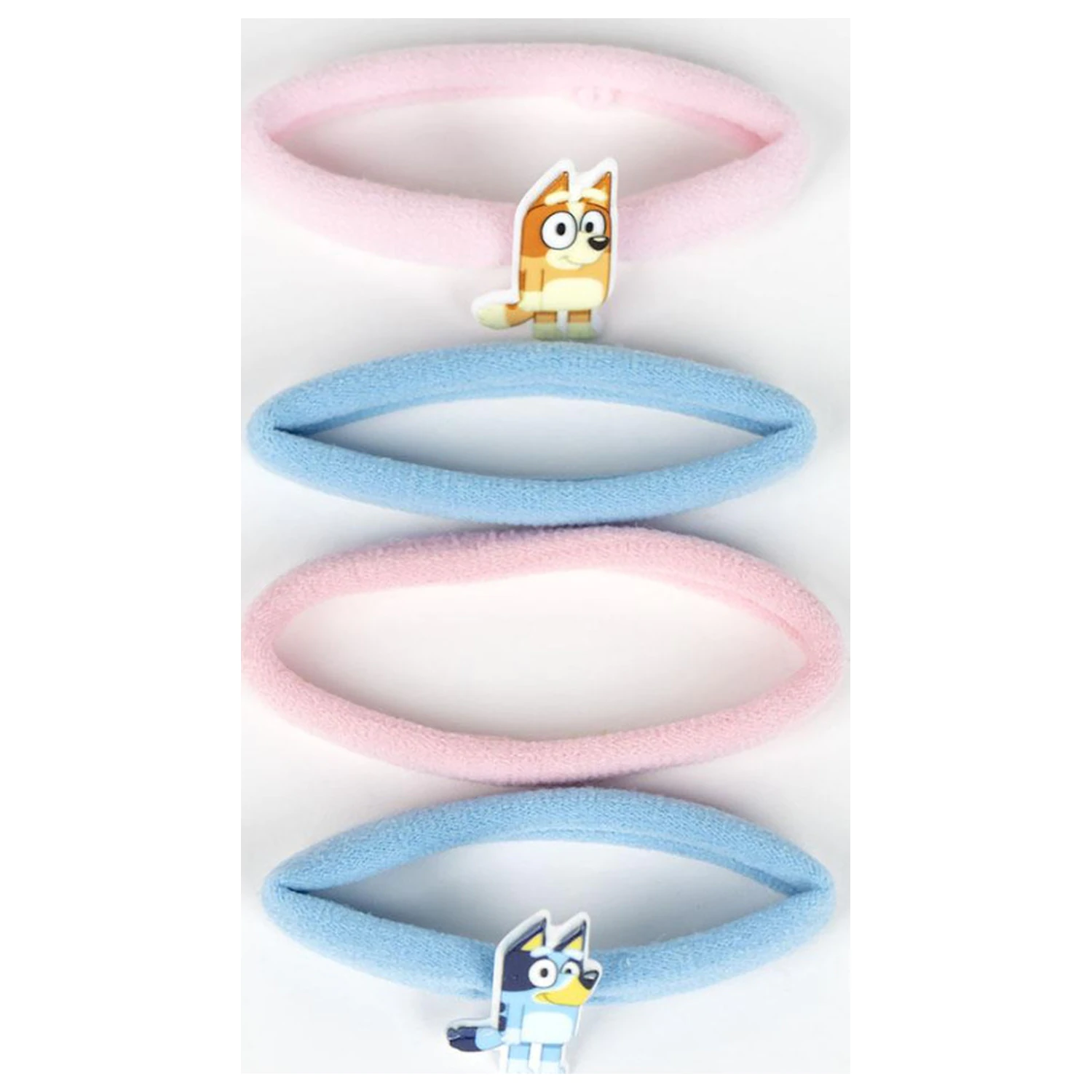 Bluey Happy Vibes súprava 4 gumičiek do vlasov produktová fotografia