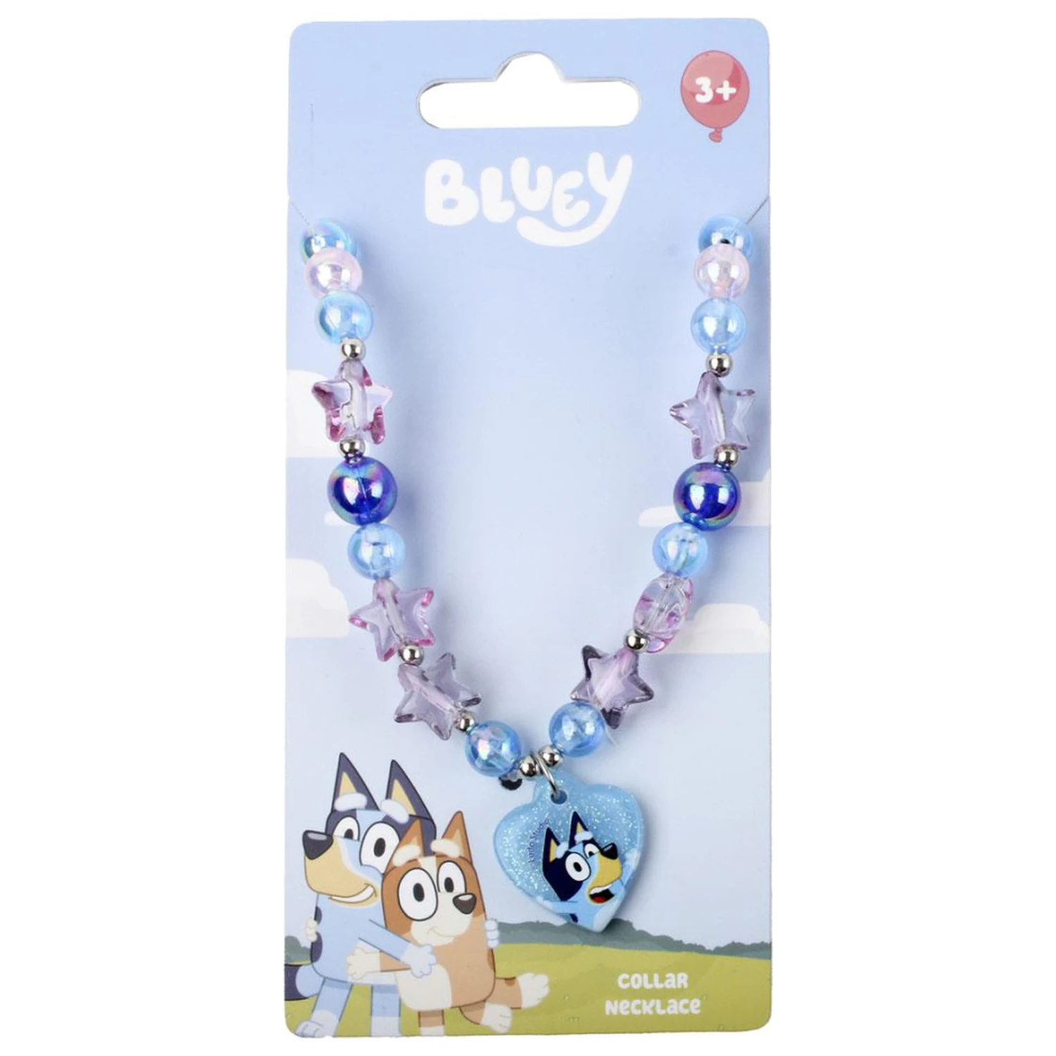 Bluey Srdiečkový Korálkový Náhrdelník produktová fotografia