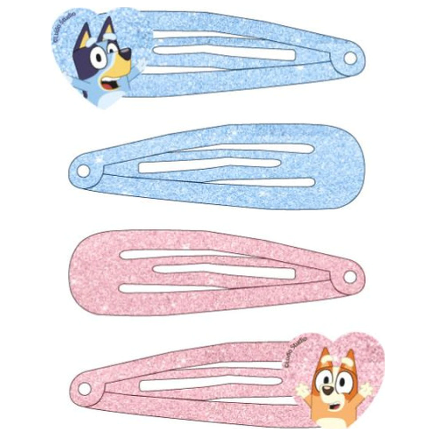 Bluey Srdiečko Sponky do vlasov Súprava 4 ks produktová fotografia