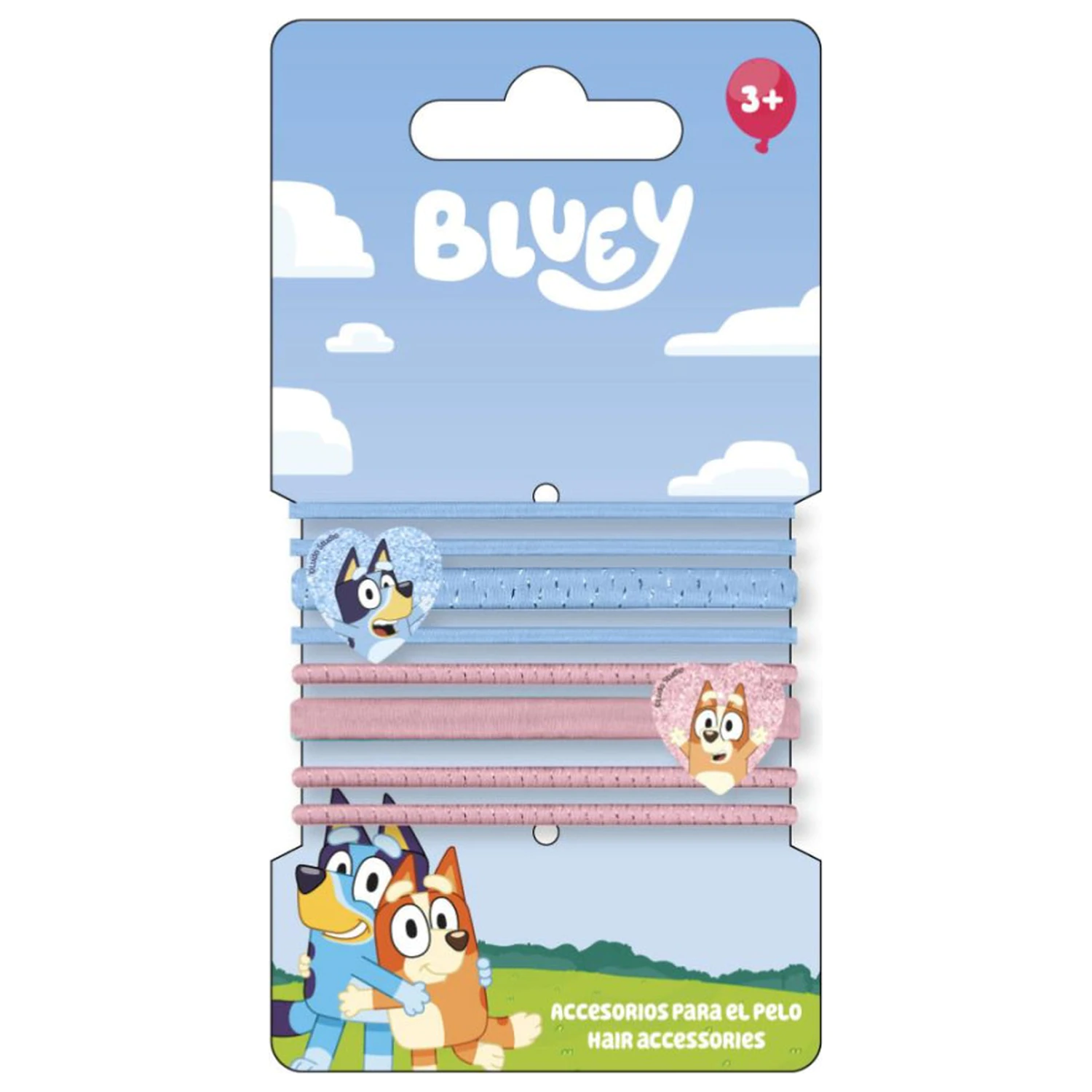 Bluey Heart sada gumičiek do vlasov, 8 ks produktová fotografia