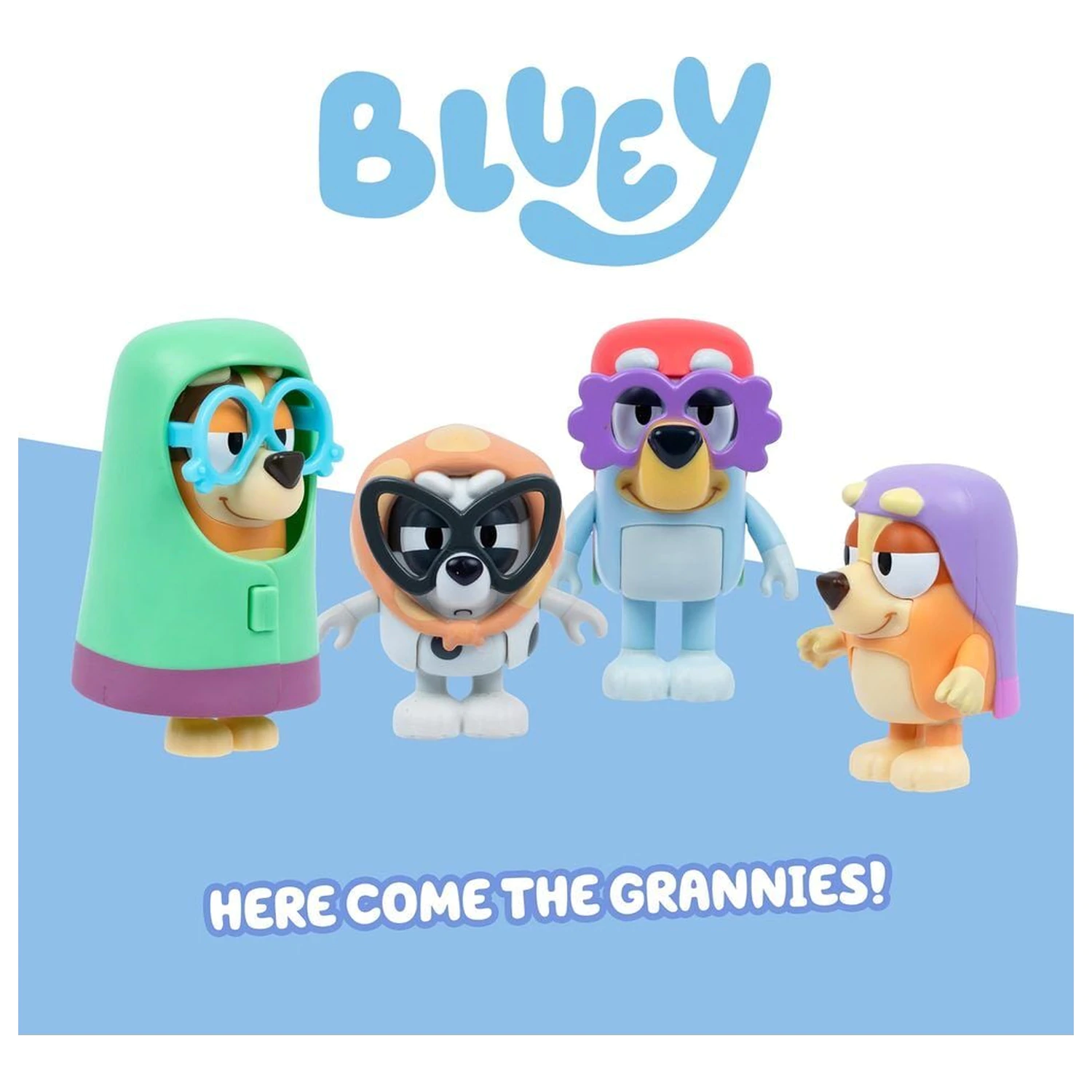 Bluey Here Come The Grannies balenie 4 figúrok produktová fotografia