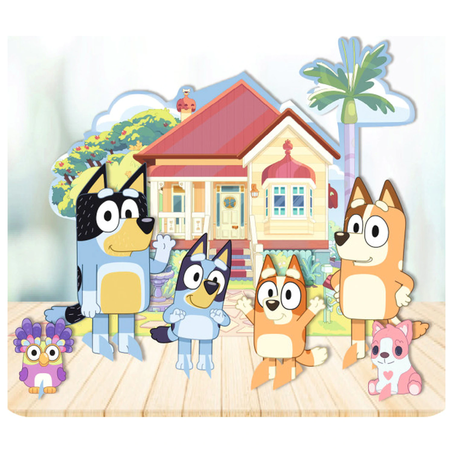 Bluey Joke Stolová dekorácia, sada 7 ks produktová fotografia