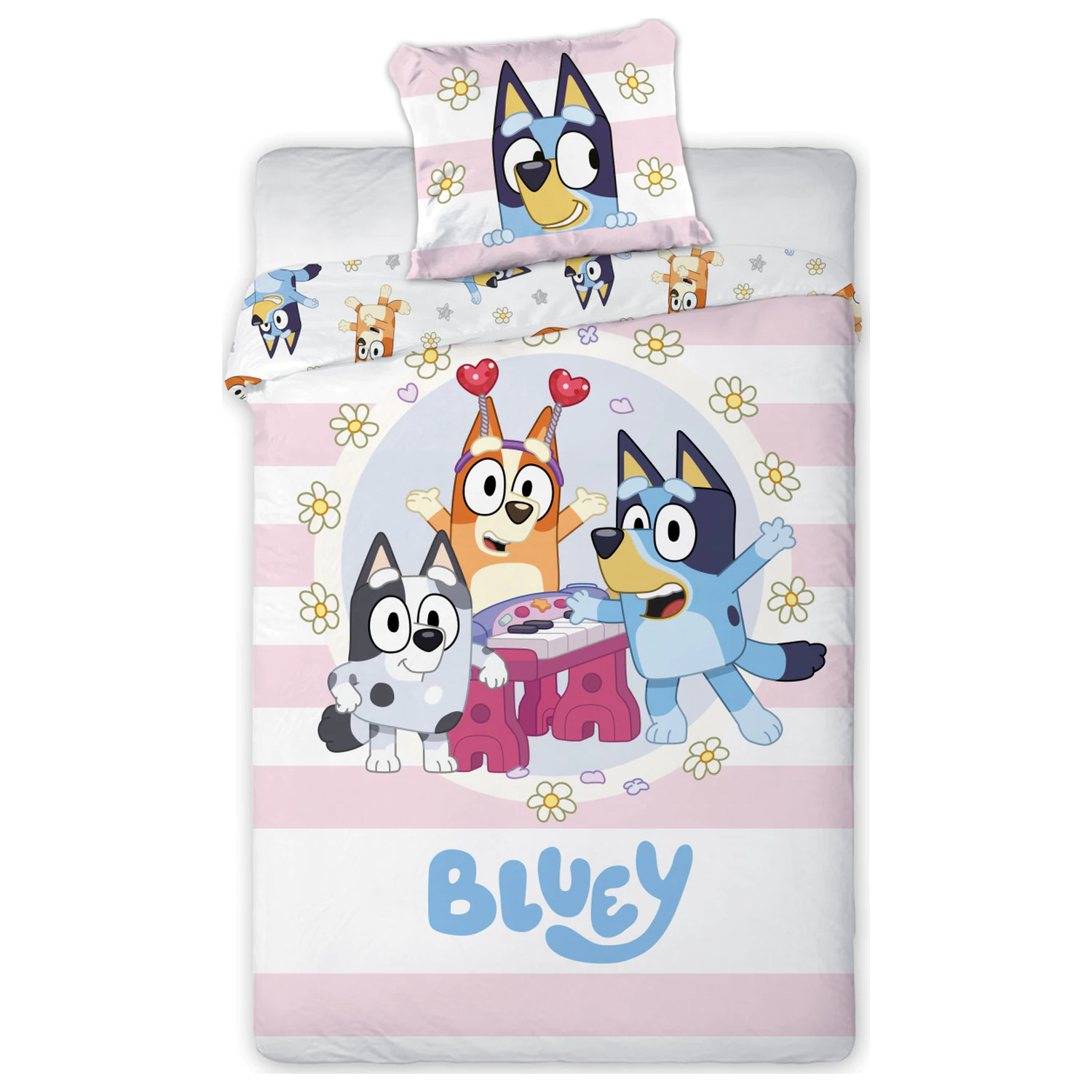 Bluey radostné deti, pre predškolákov obliečka na paplón produktová fotografia