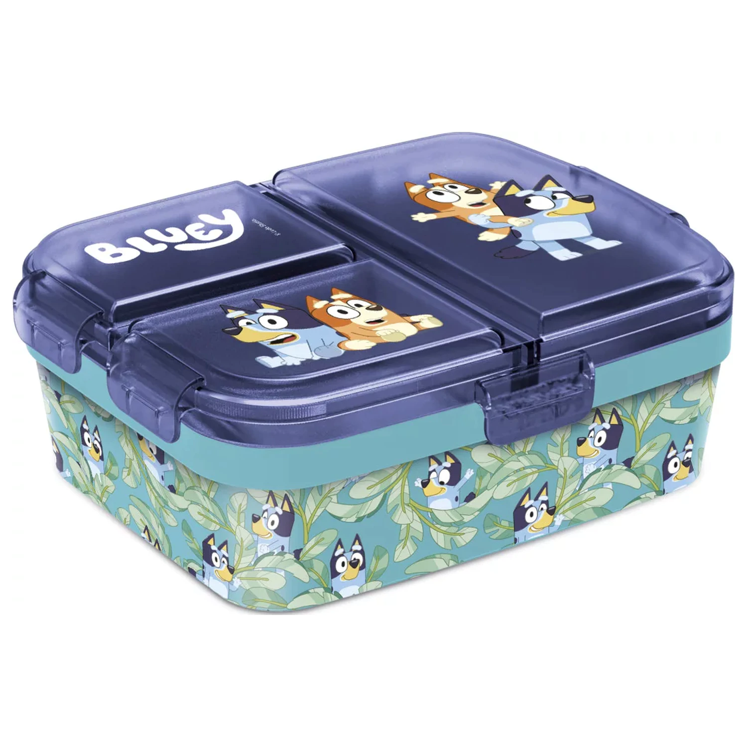Bluey Leaves obedový box s viacerými priehradkami, sendvičový box XL produktová fotografia