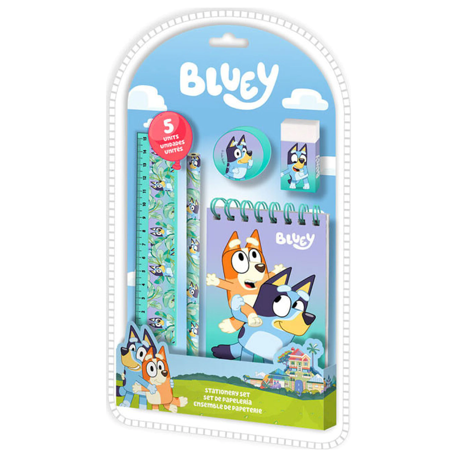 Bluey Life súprava písacích potrieb 5 ks produktová fotografia