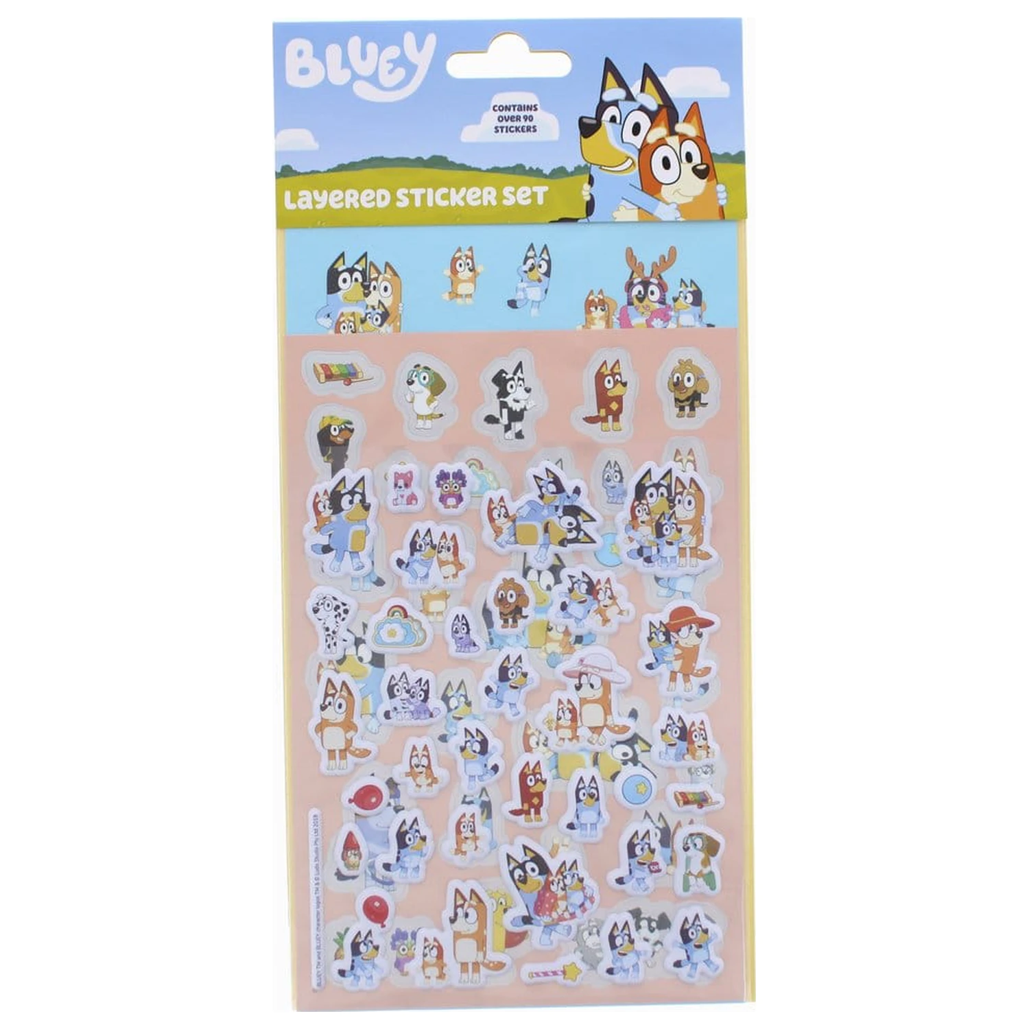 Bluey súprava nálepiek produktová fotografia