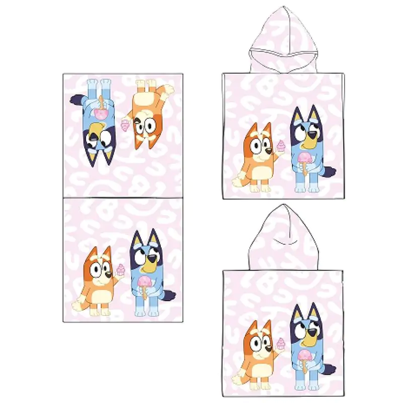 Bluey microfibre pončo plážová osuška produktová fotografia