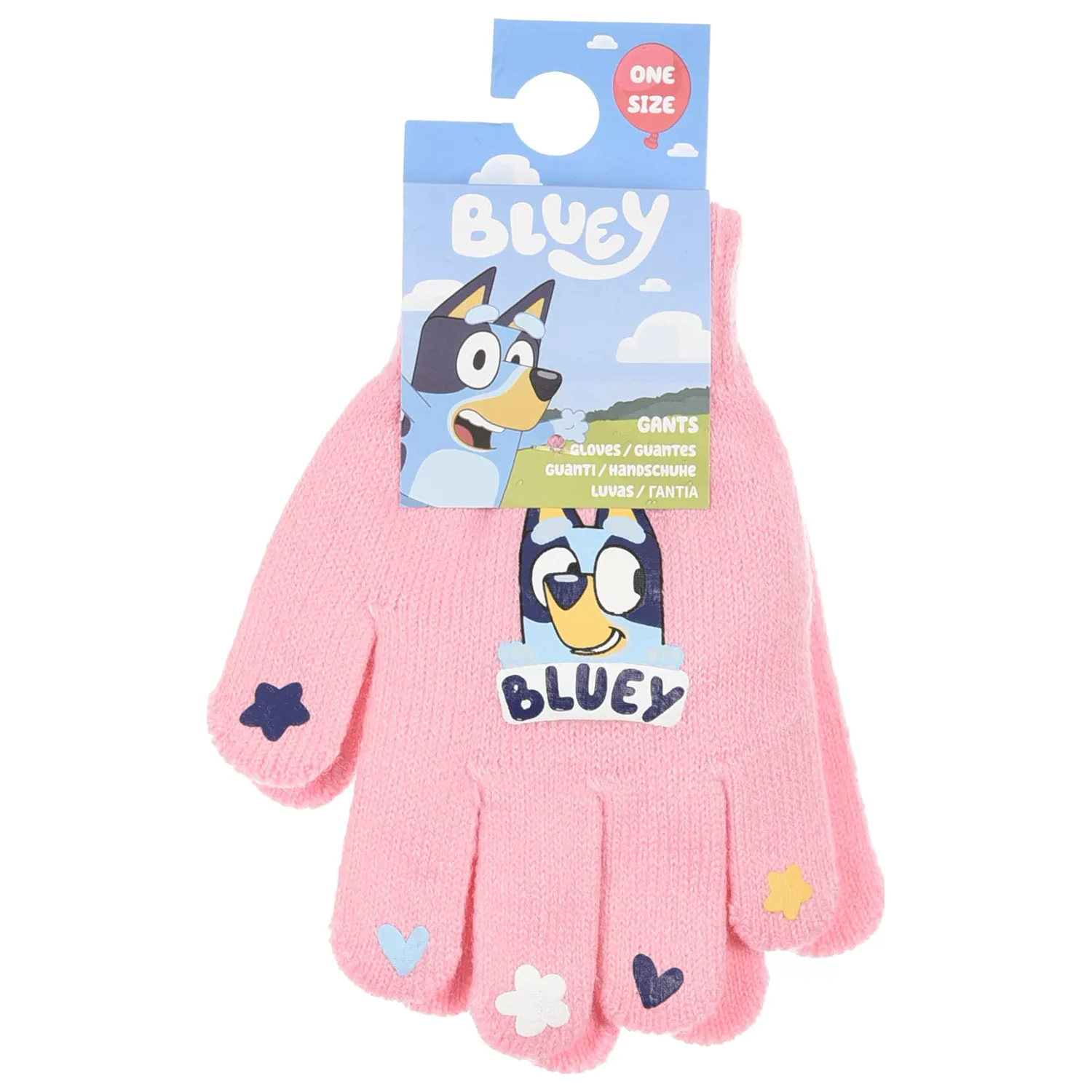 Bluey Ružové detské rukavice produktová fotografia