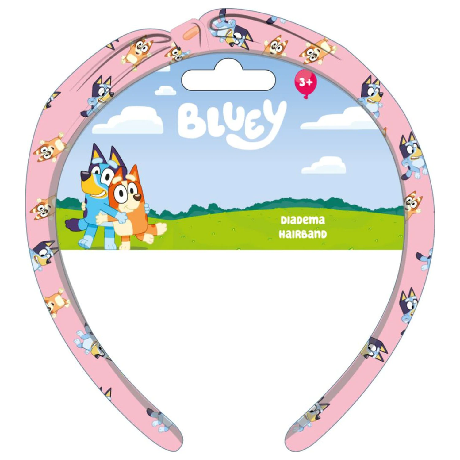 Bluey ružová čelenka produktová fotografia