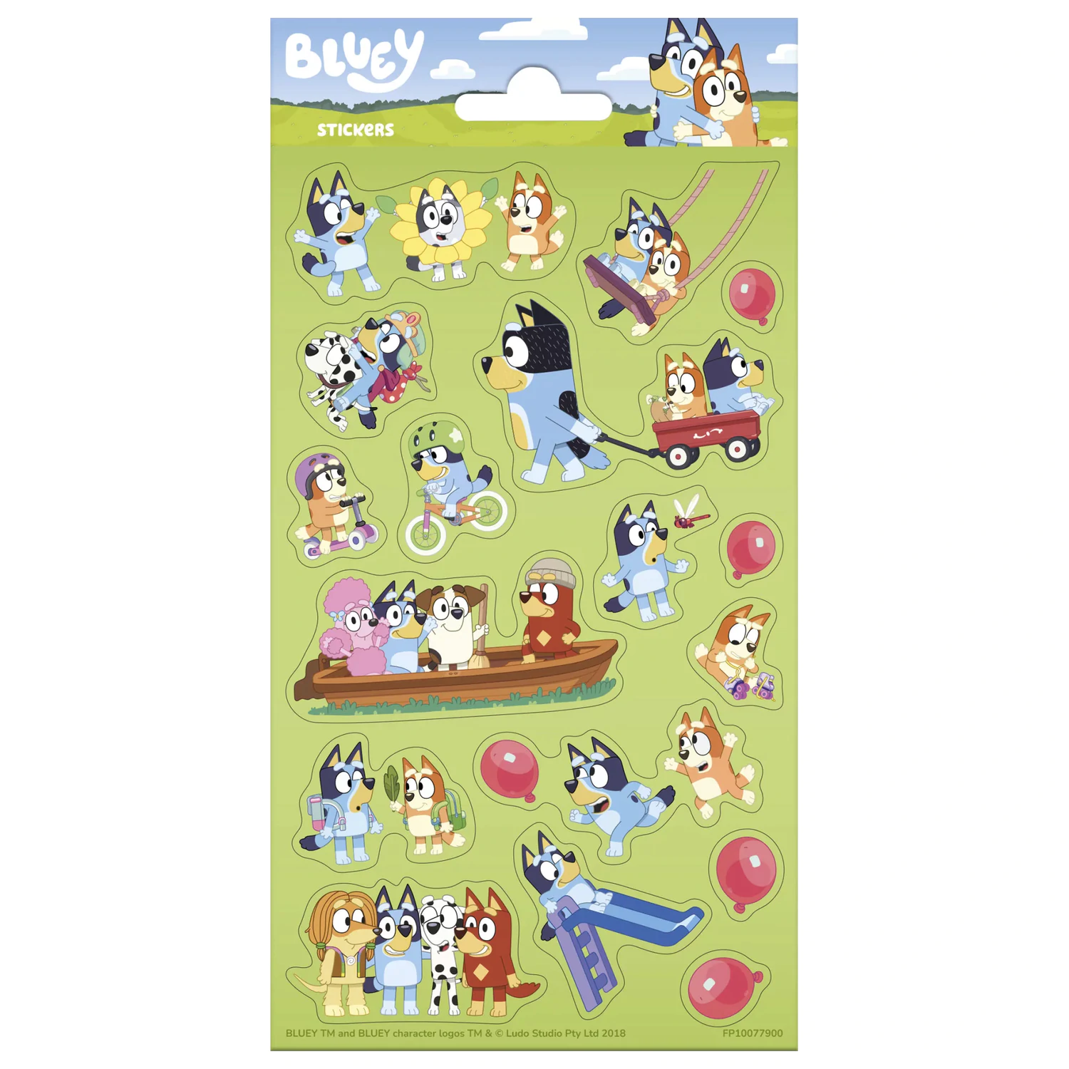 Bluey hrací sticker produktová fotografia