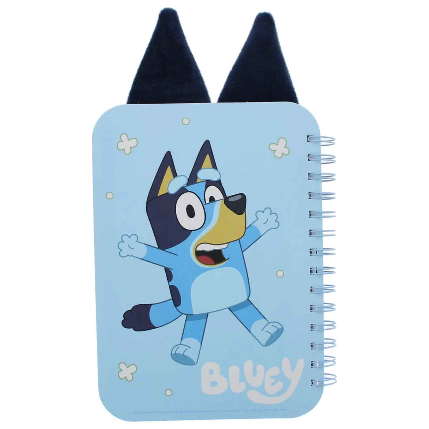 Bluey plyšový zápisník modrý produktová fotografia