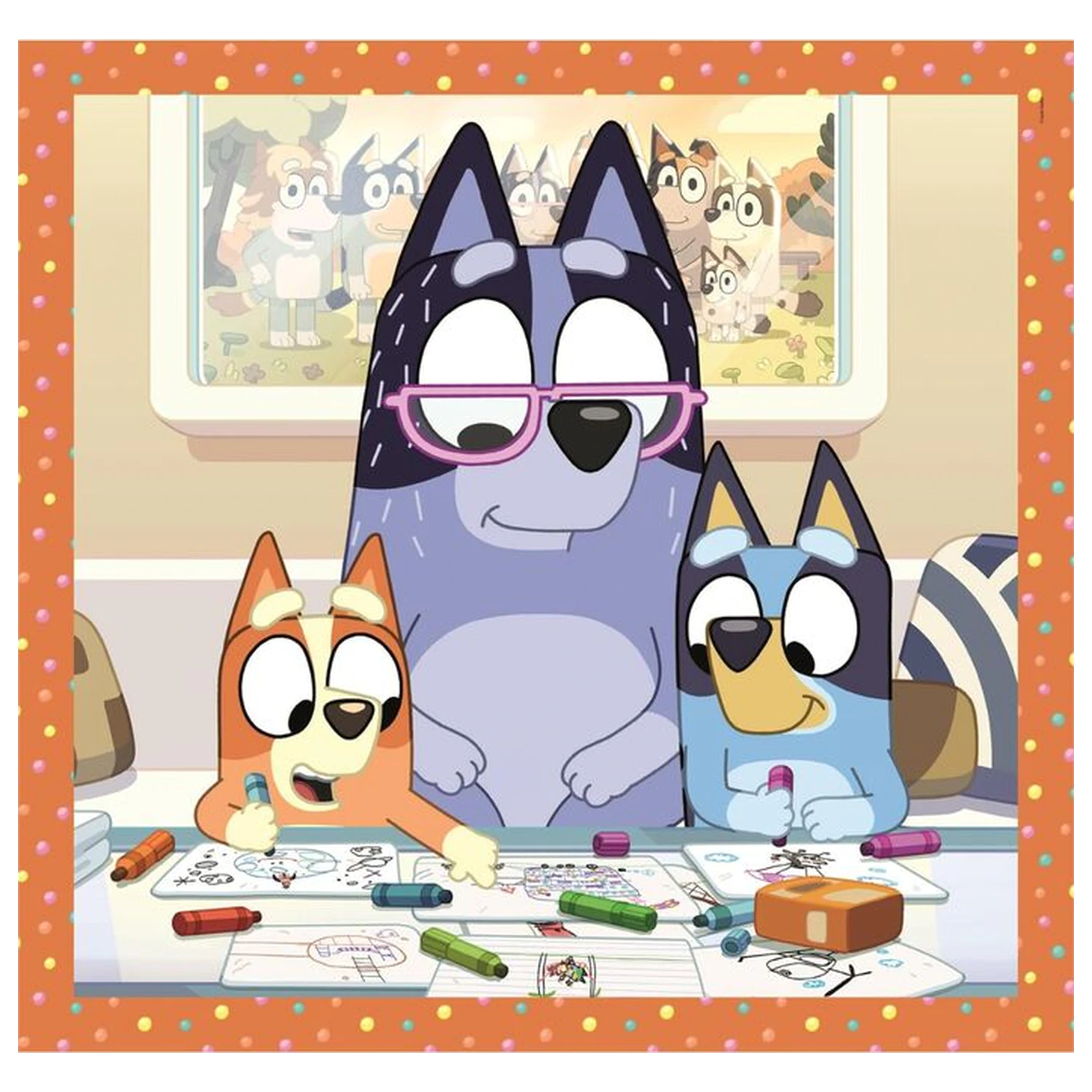 Bluey puzzle 3x48 kusov produktová fotografia