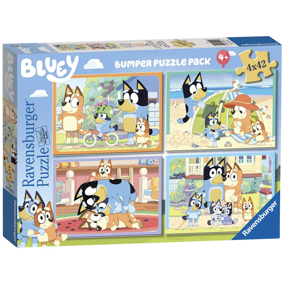 Bluey puzzle 4 x 42 dielikov produktová fotografia