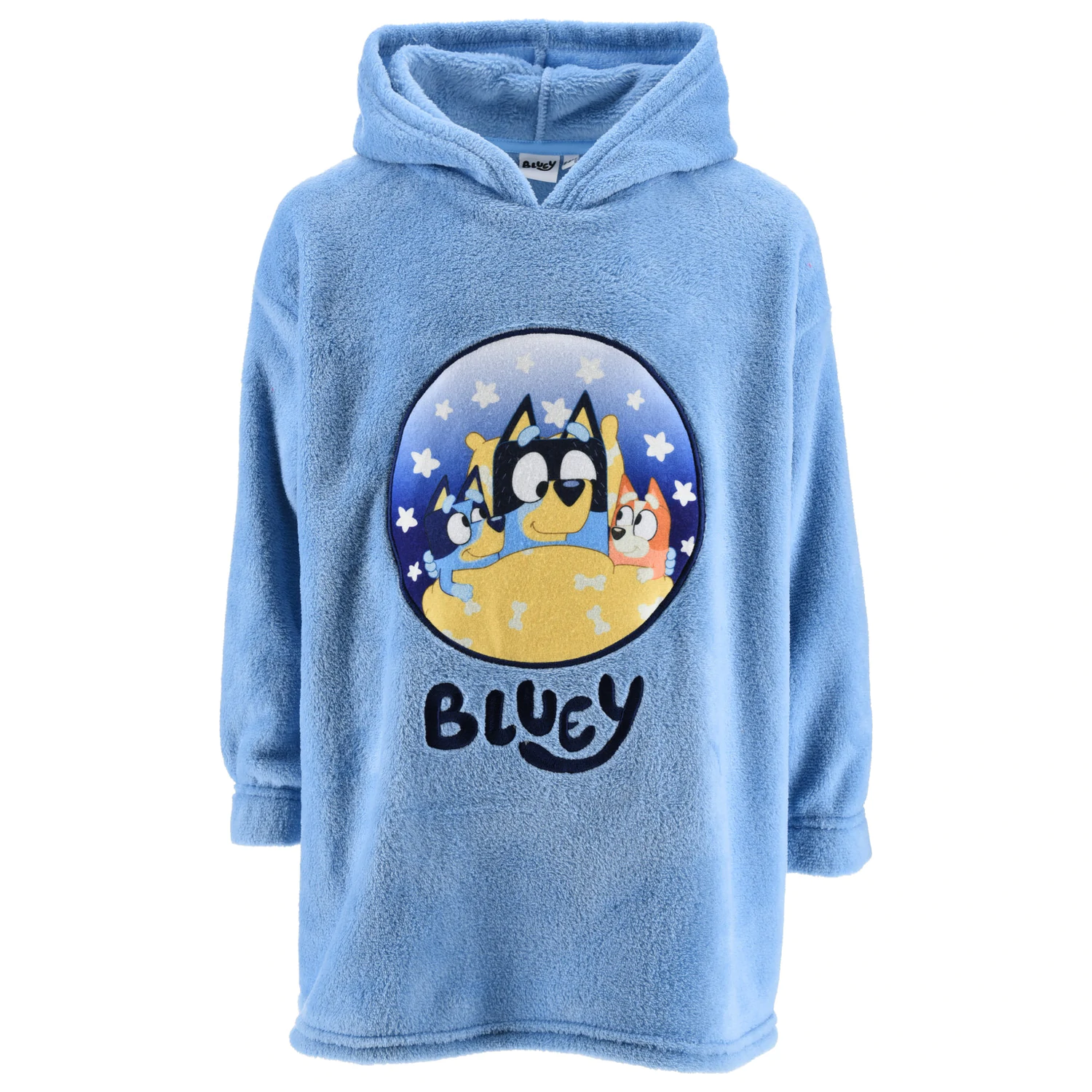 Bluey Stars Nositeľná plyšová fleecová deka, Pončo 3/5 rokov produktová fotografia