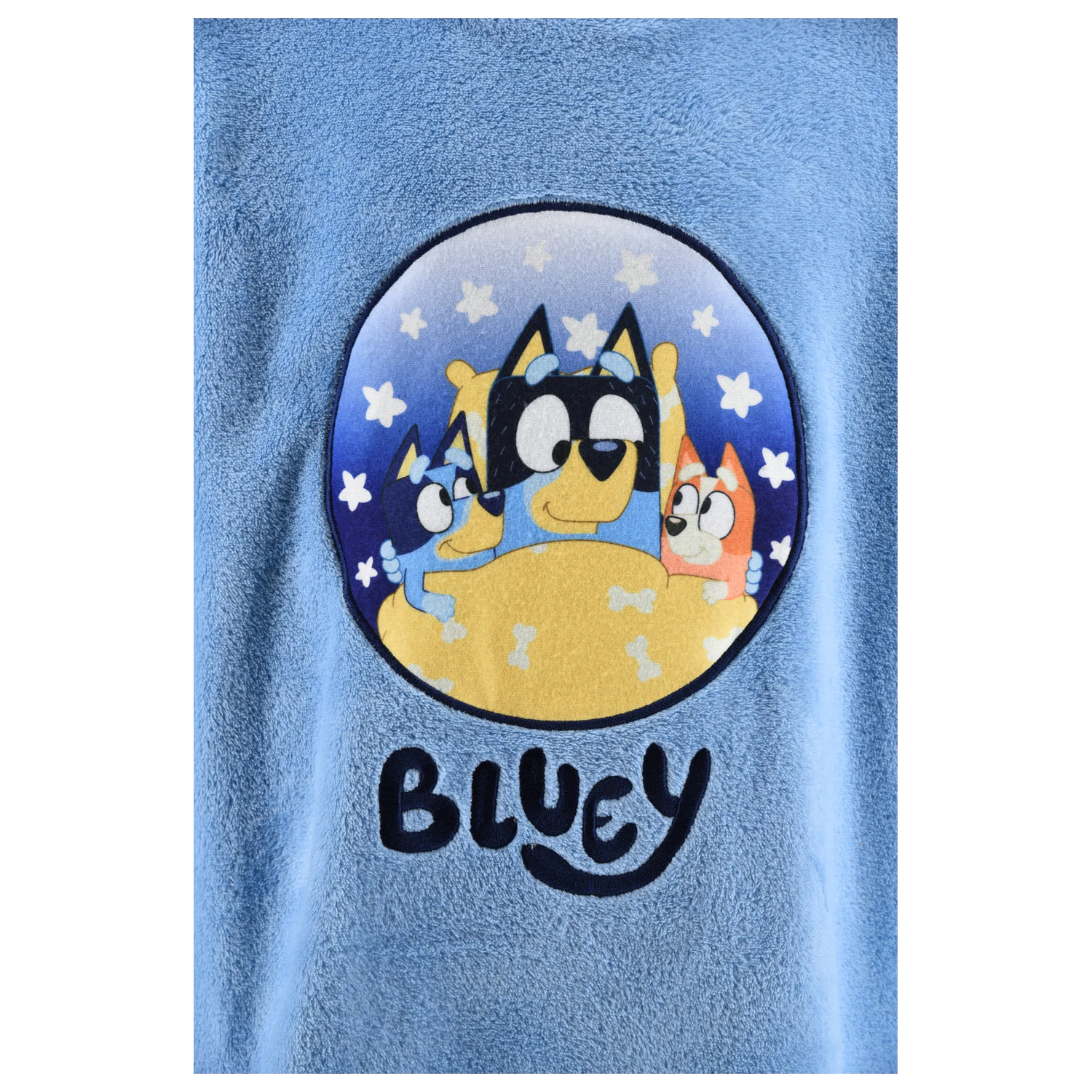 Bluey Stars Snuggle plyšová flísová deka, pončo 6/8 rokov produktová fotografia