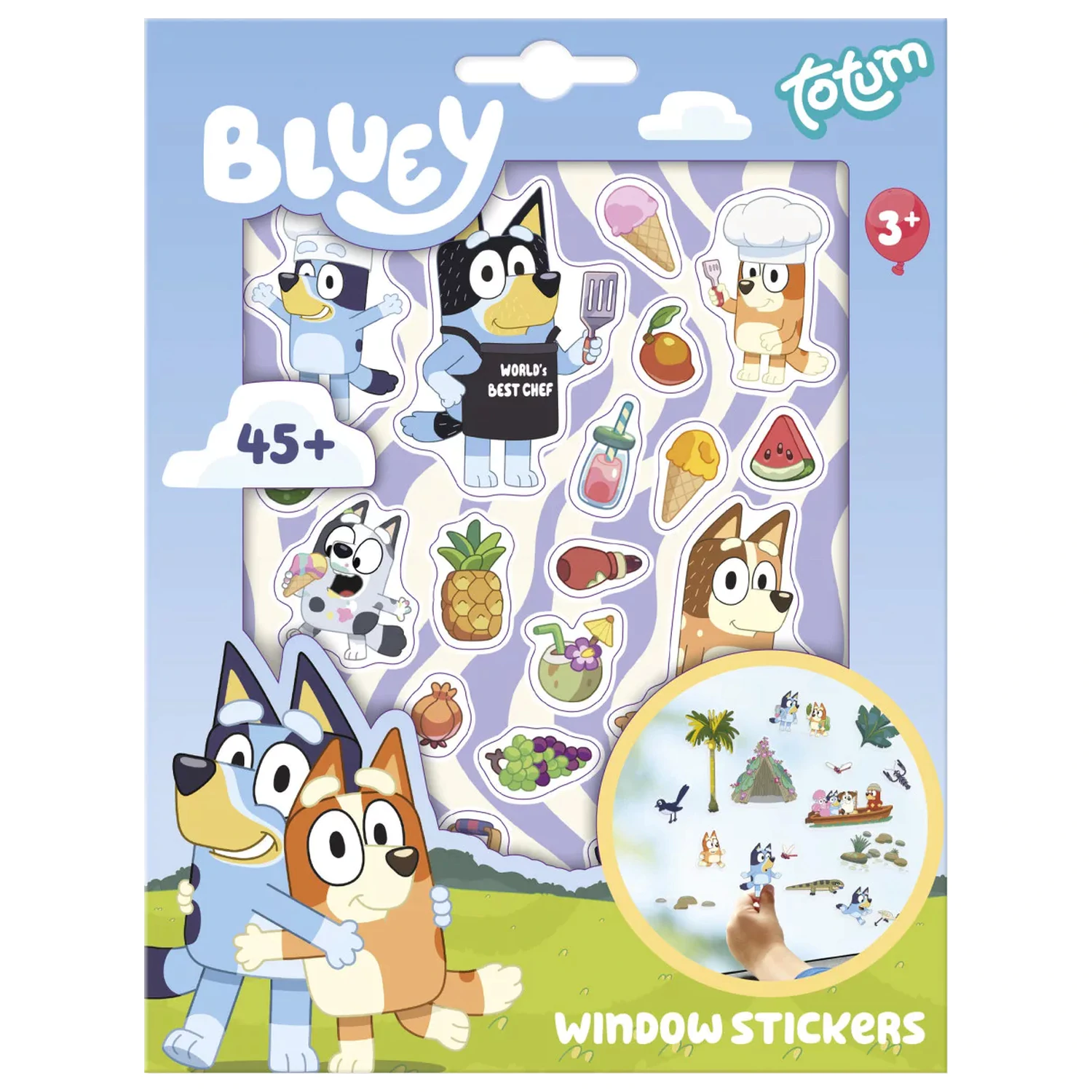 Bluey letný okenný priliehavý set produktová fotografia