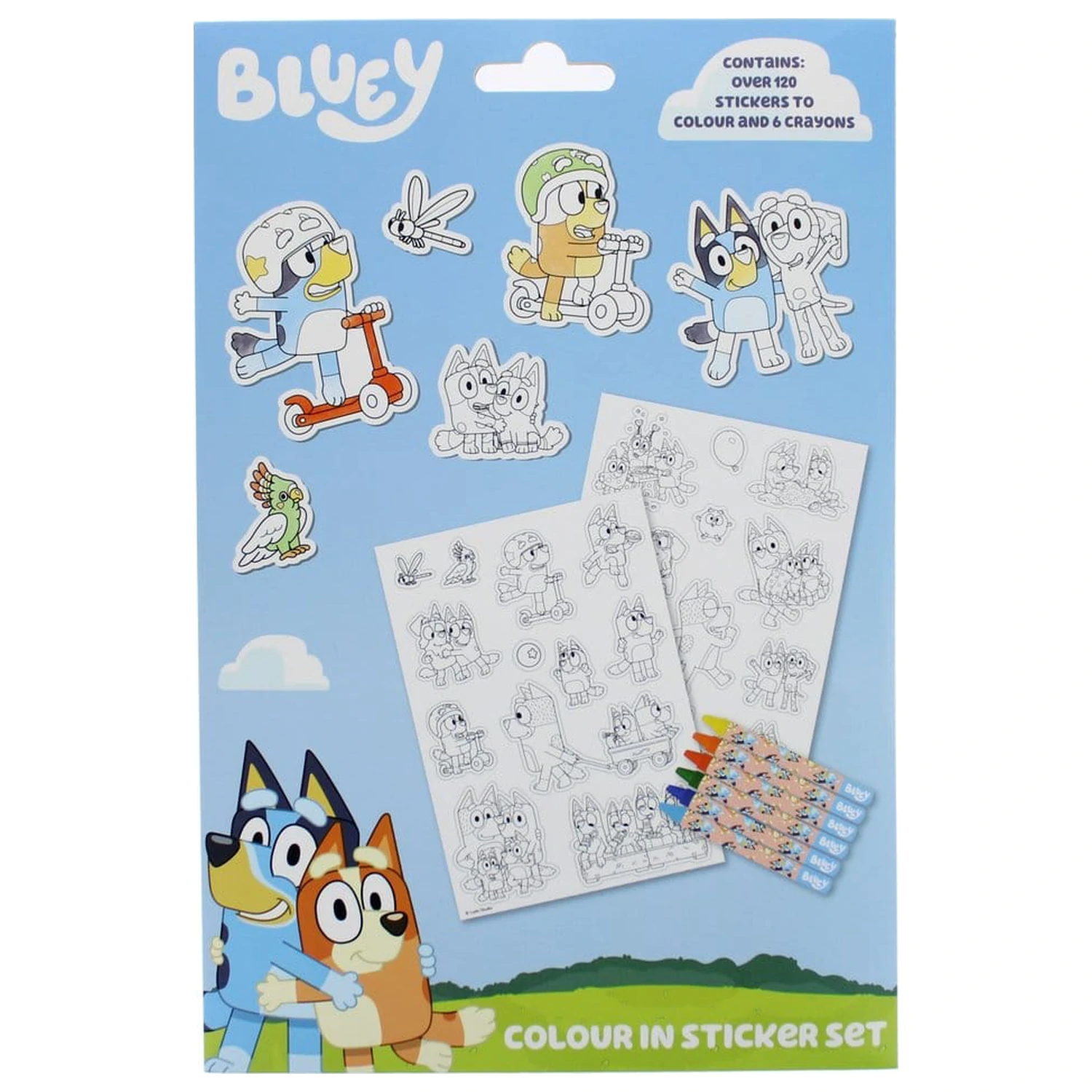 Bluey Sada na vyfarbovanie nálepiek produktová fotografia