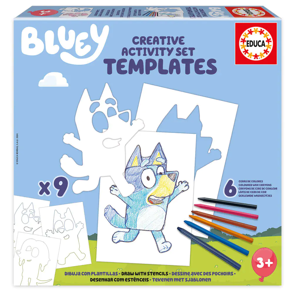 Bluey Creative Activity Set Šablóny produktová fotografia