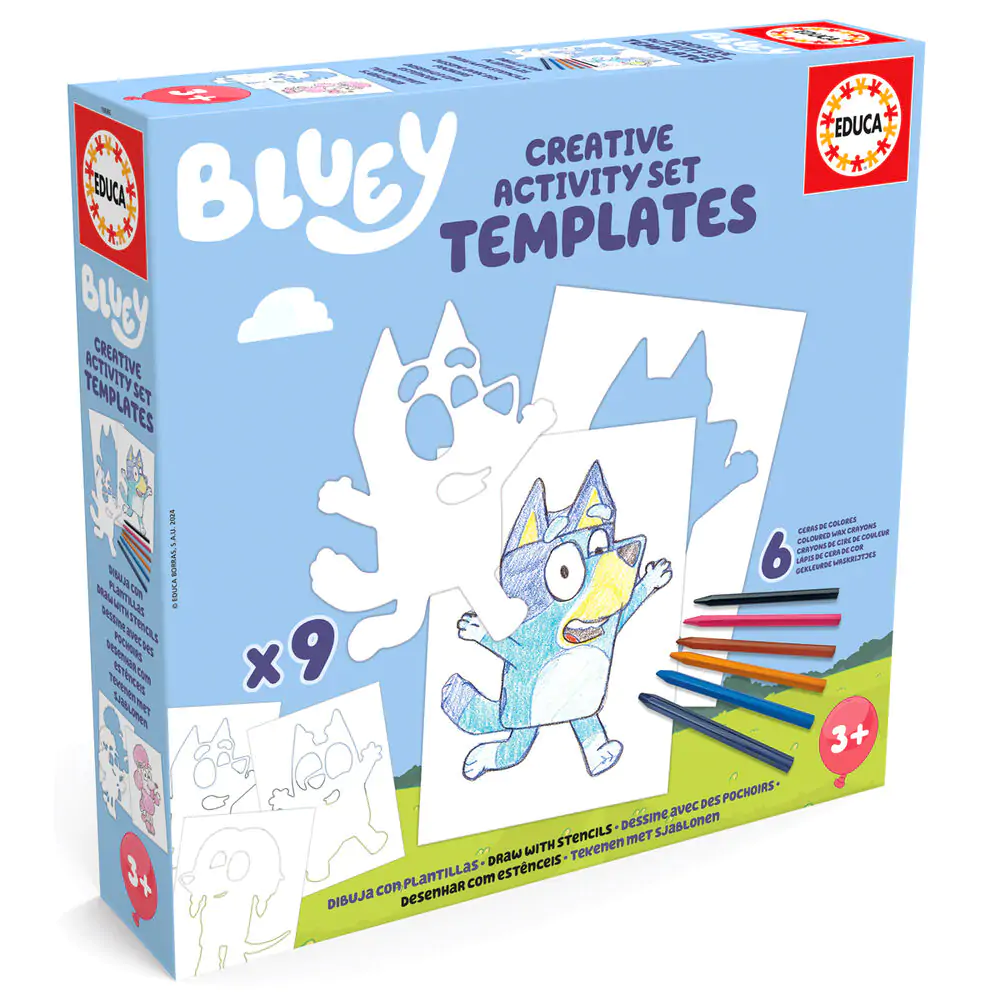 Bluey Creative Activity Set Šablóny produktová fotografia