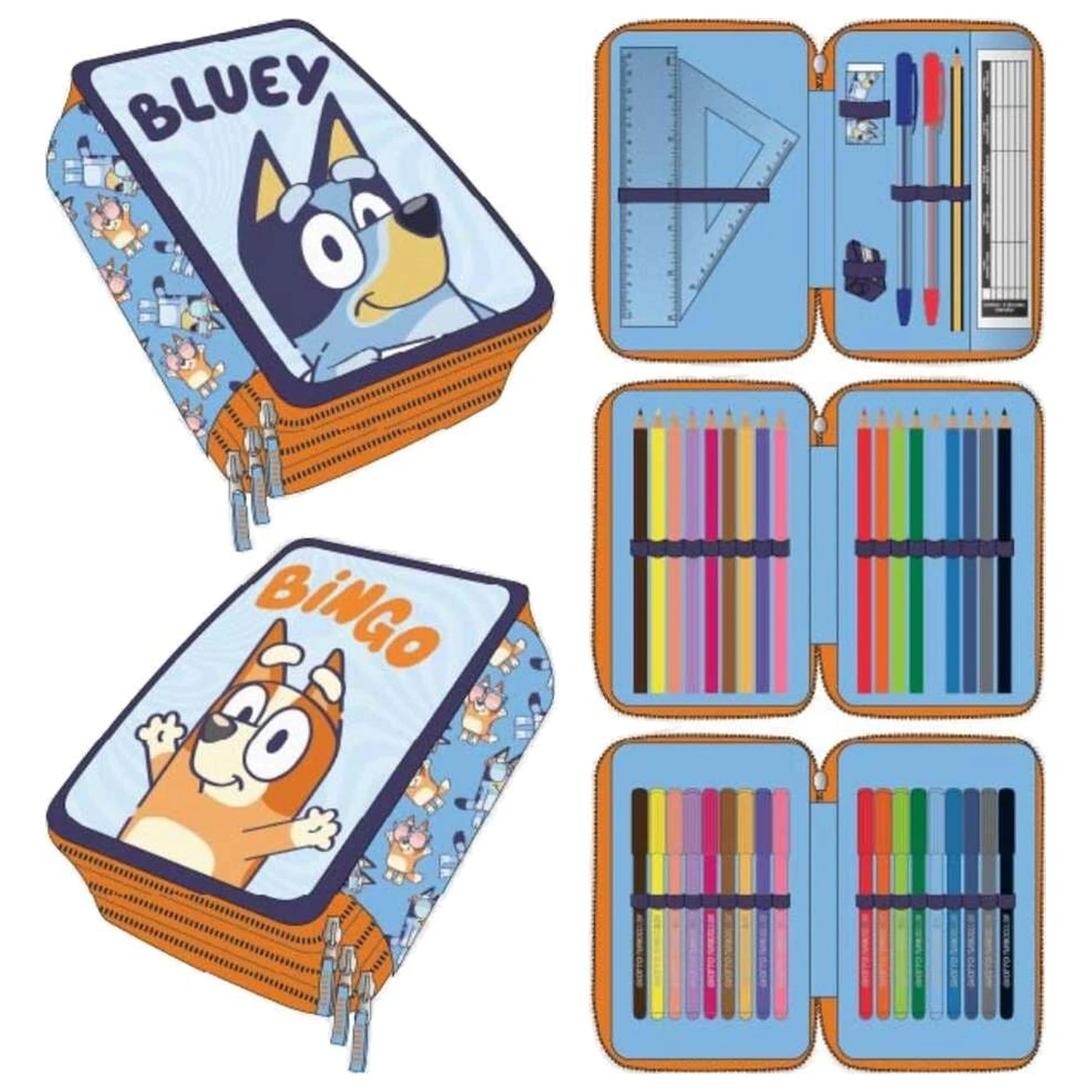 Bluey trojposchodový peračník produktová fotografia
