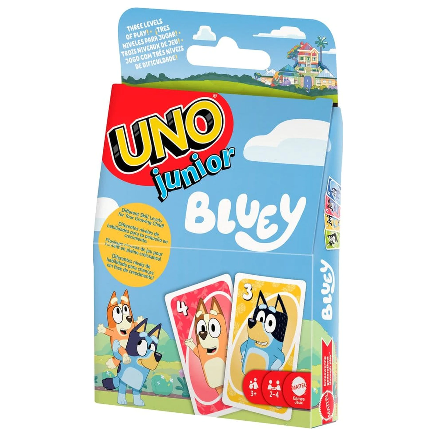Bluey UNO Junior kartová hra produktová fotografia