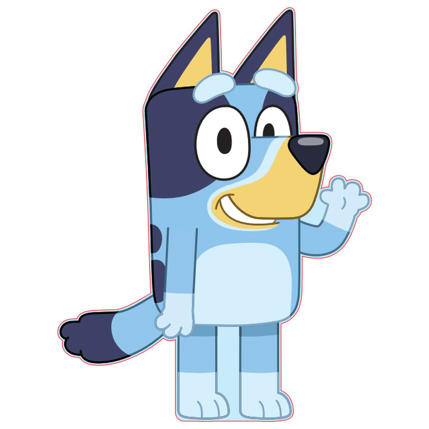 Bluey Vankúš v tvare vlny produktová fotografia