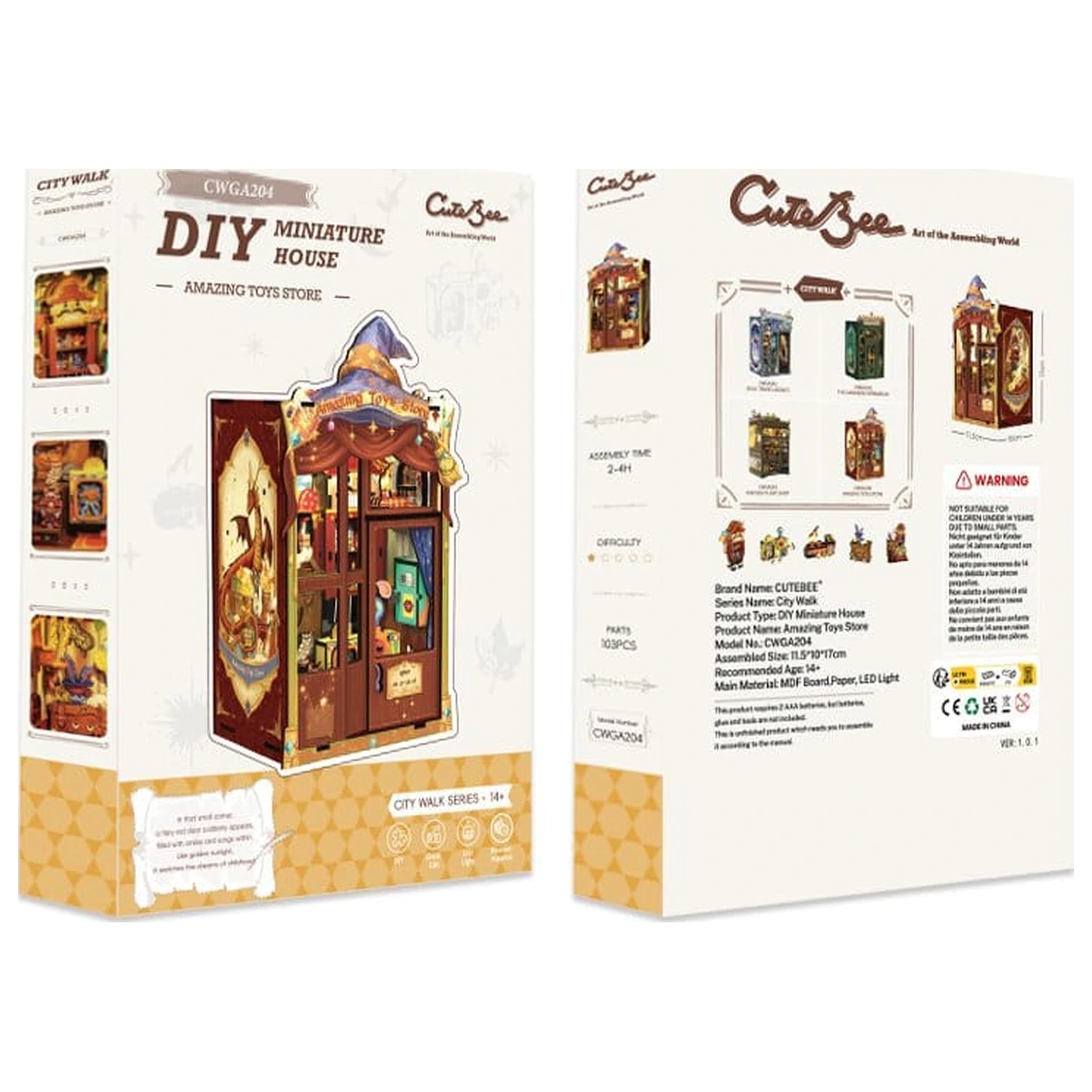 Book Nook Amazing Toy Store 17 x 12 cm produktová fotografia