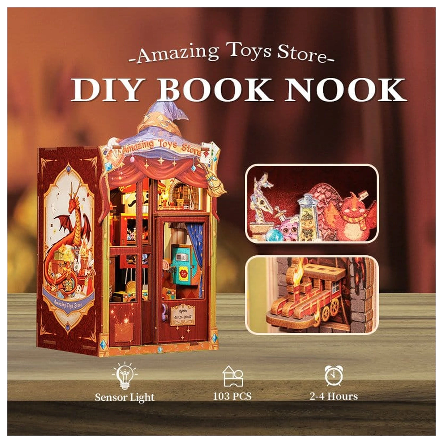 Book Nook Amazing Toy Store 17 x 12 cm produktová fotografia