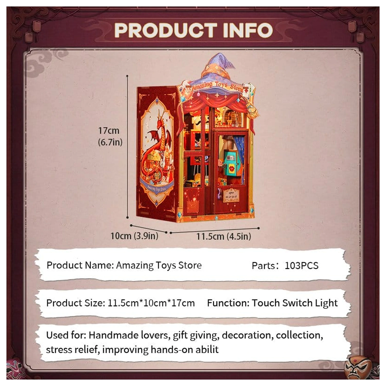 Book Nook Amazing Toy Store 17 x 12 cm produktová fotografia