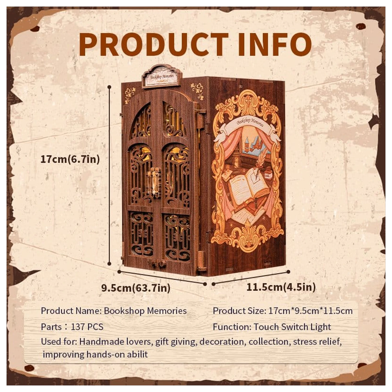 Book Nook Kníhkupectvo Spomienky 17 x 10 cm produktová fotografia