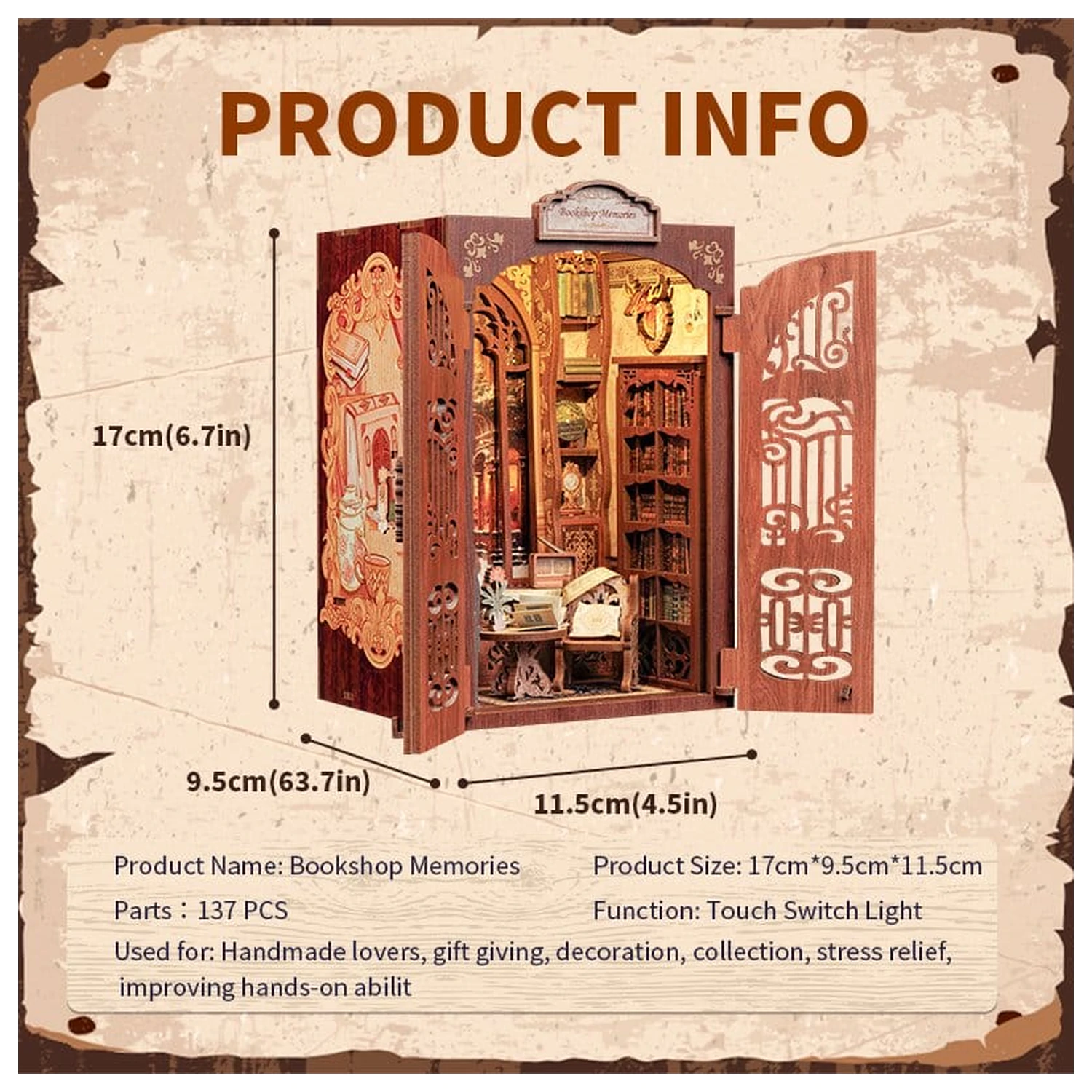 Book Nook Kníhkupectvo Spomienky 17 x 10 cm produktová fotografia