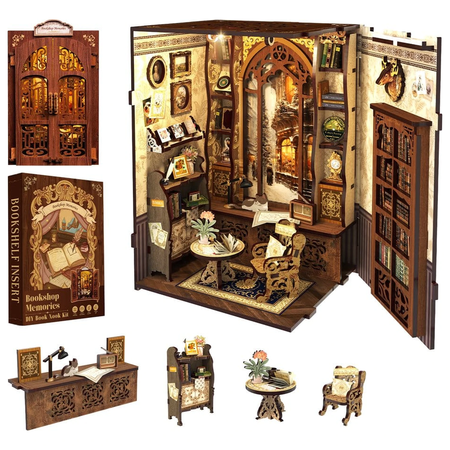 Book Nook Kníhkupectvo Spomienky 17 x 10 cm produktová fotografia