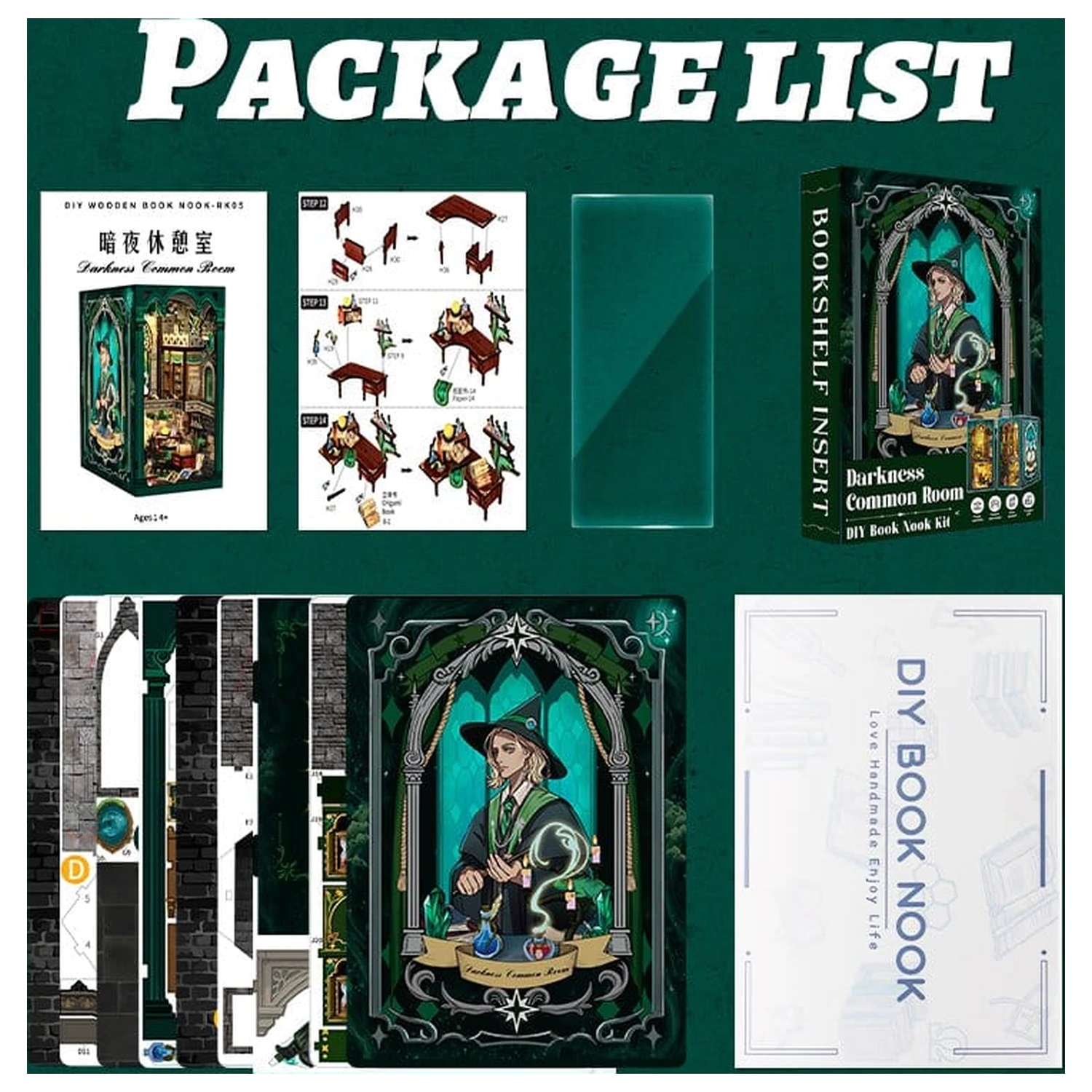 Book Nook Darkness Common Room 23 x 11 cm produktová fotografia