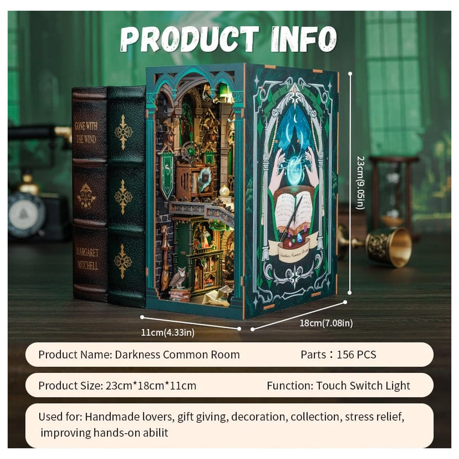 Book Nook Darkness Common Room 23 x 11 cm produktová fotografia