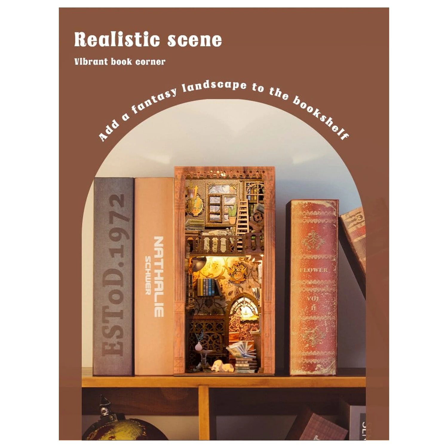 Book Nook Eternal Bookstore 23 x 11 cm produktová fotografia
