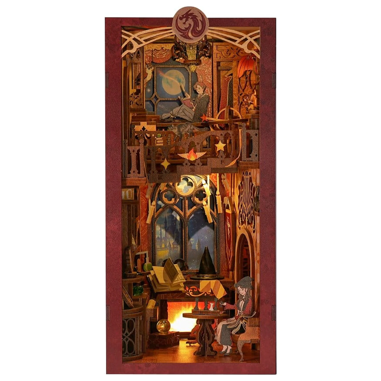 Book Nook Flame Common Room 23 x 11 cm produktová fotografia
