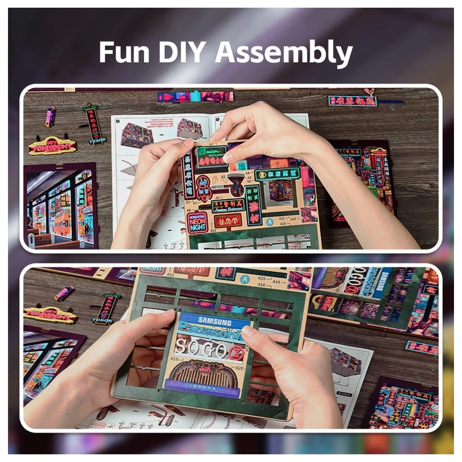 Book Nook Hong Kong Neon Light 13 x 17 cm produktová fotografia