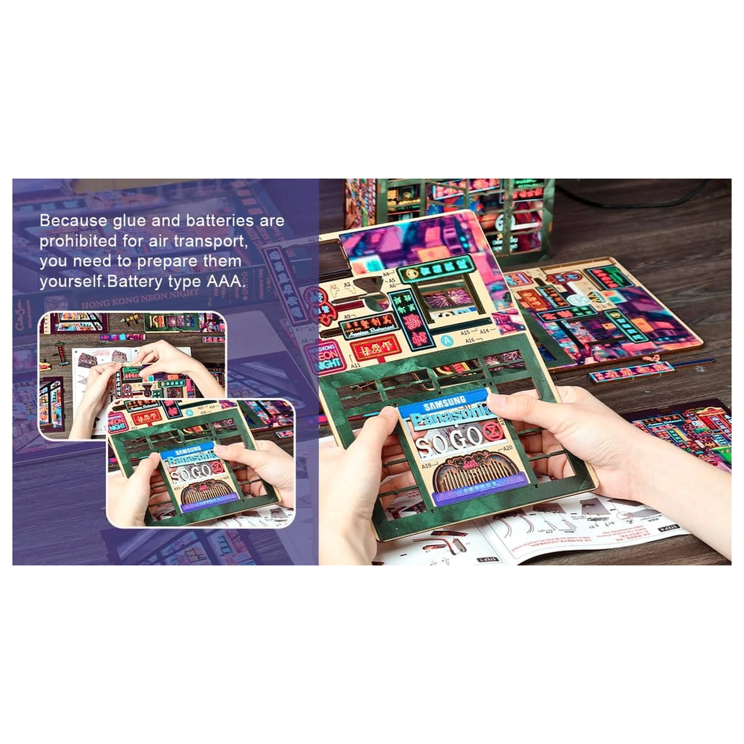 Book Nook Hong Kong Neon Light 13 x 17 cm produktová fotografia