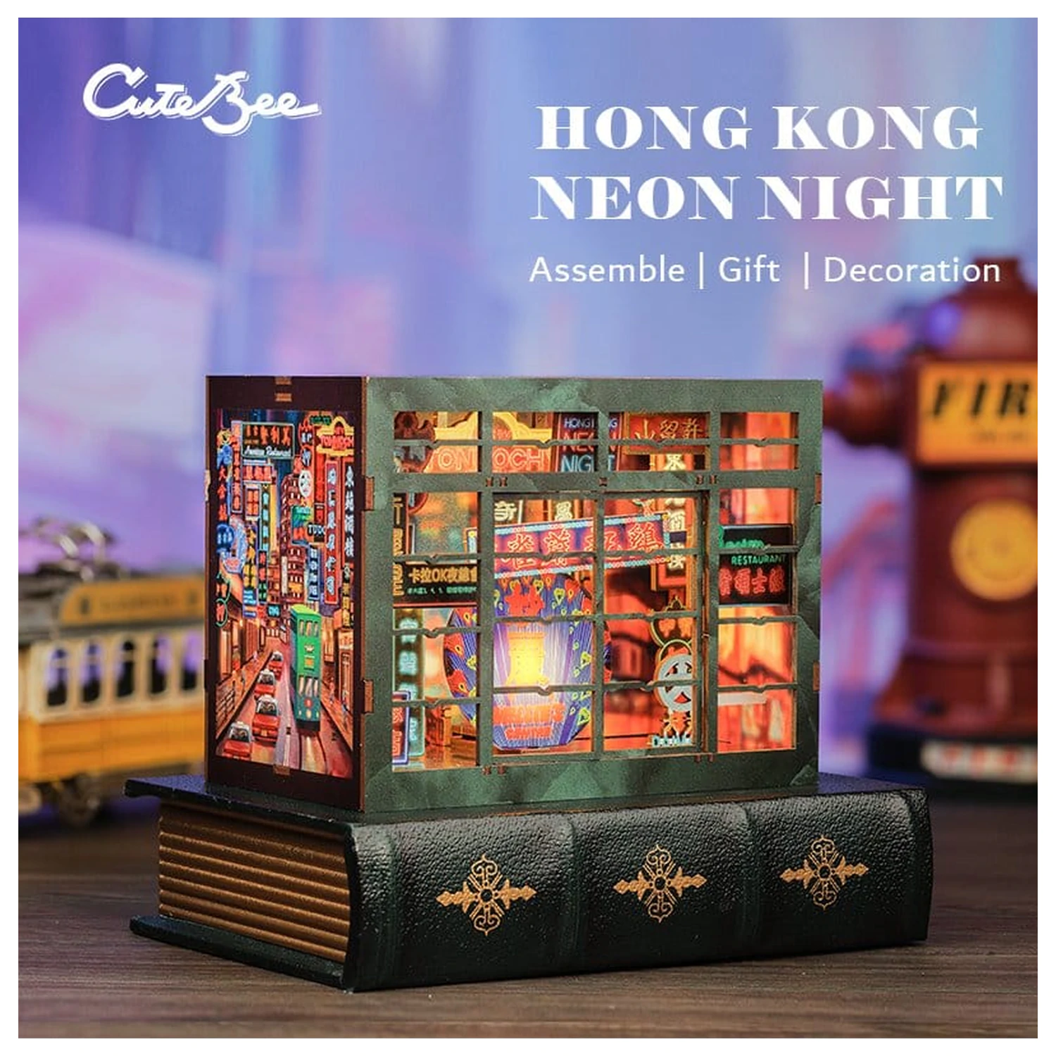 Book Nook Hong Kong Neon Light 13 x 17 cm produktová fotografia
